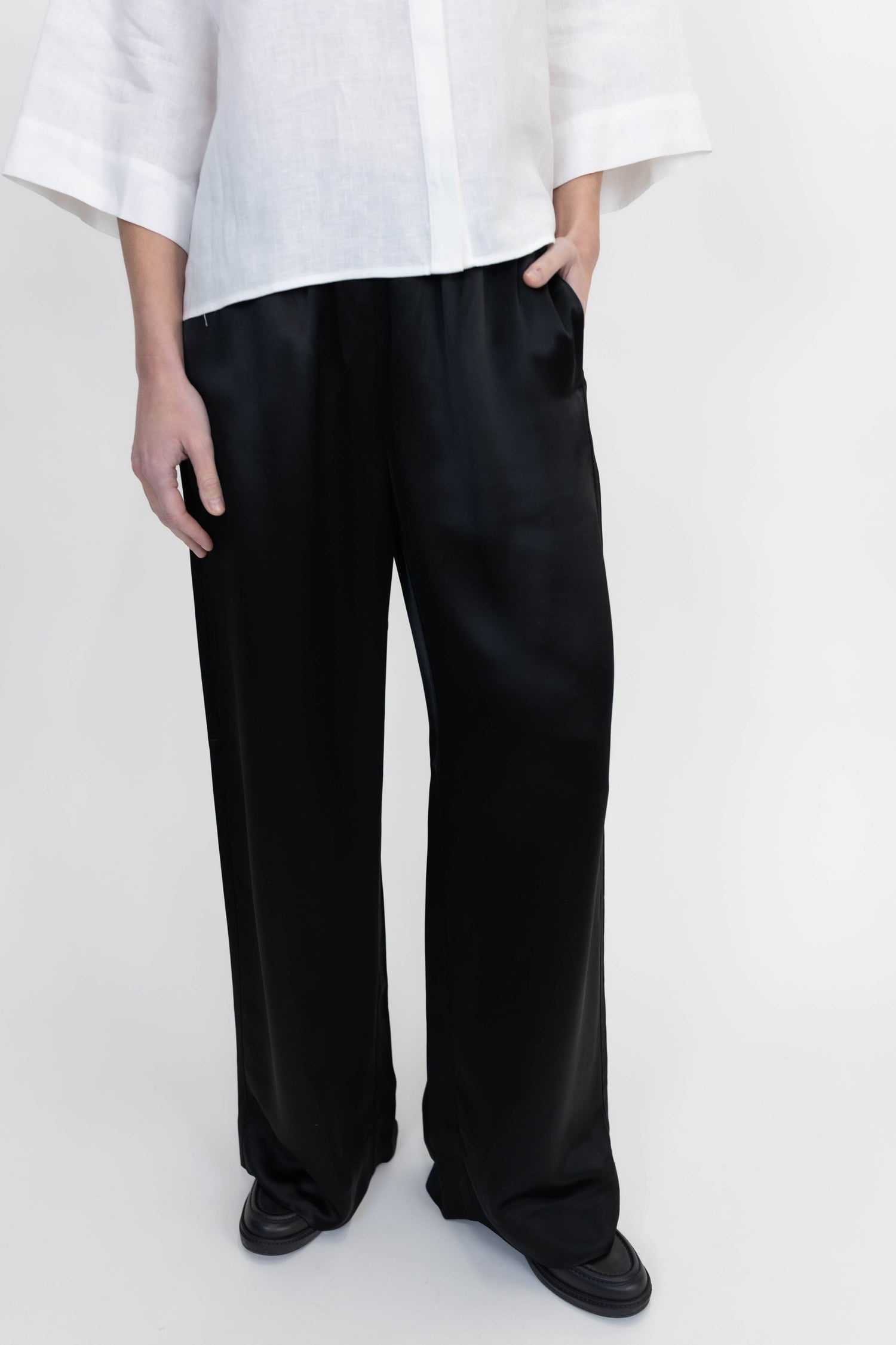 CABELLO WIDE LEG PANTS IN BLACK PANTS BY MALENE BIRGER 