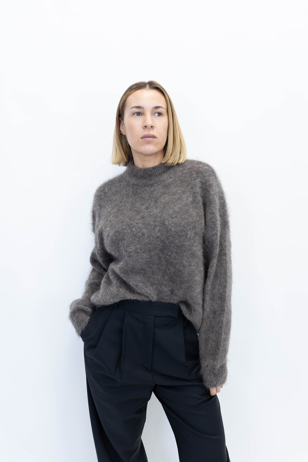 DEBBIE PULLOVER NOOS IN CHESTNUT MELANGE PULLOVER GESTUZ 