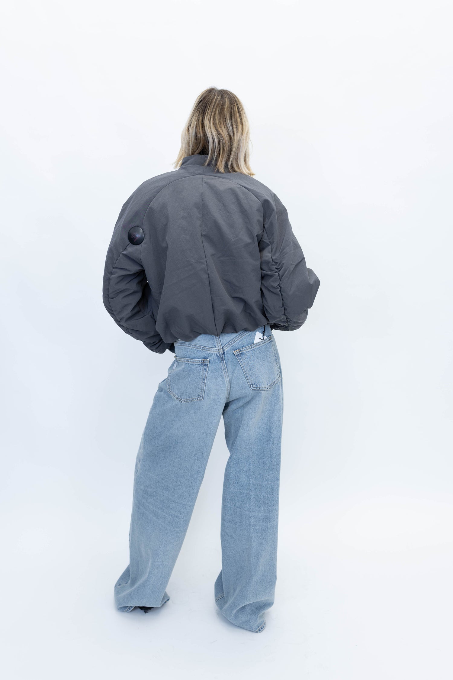 OLA BOMBER IN BLACKENED PEARL JACKET WON HUNDRED 