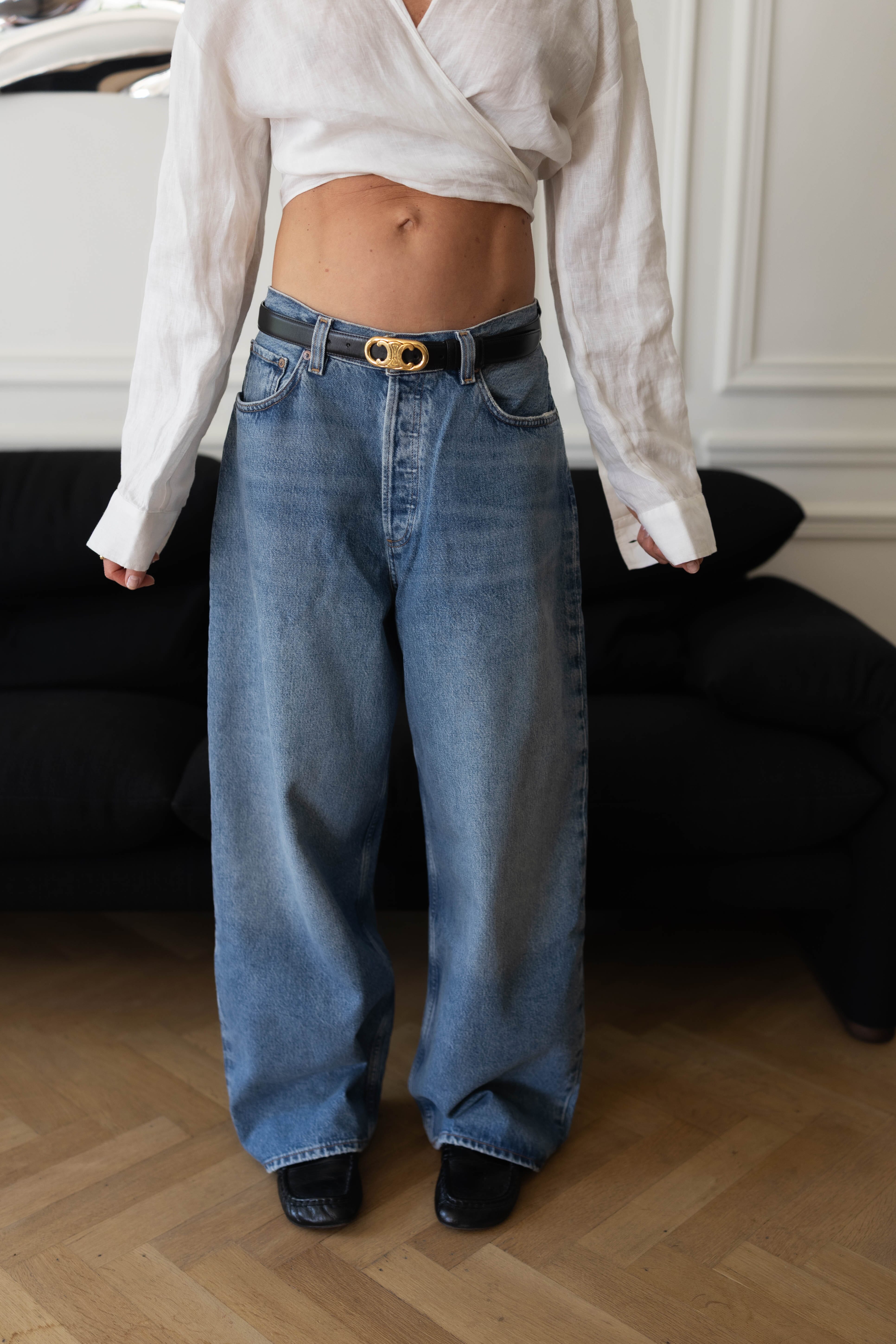 ROUNDED BAGGY JEANS DOWNPLY JEANS AGOLDE 