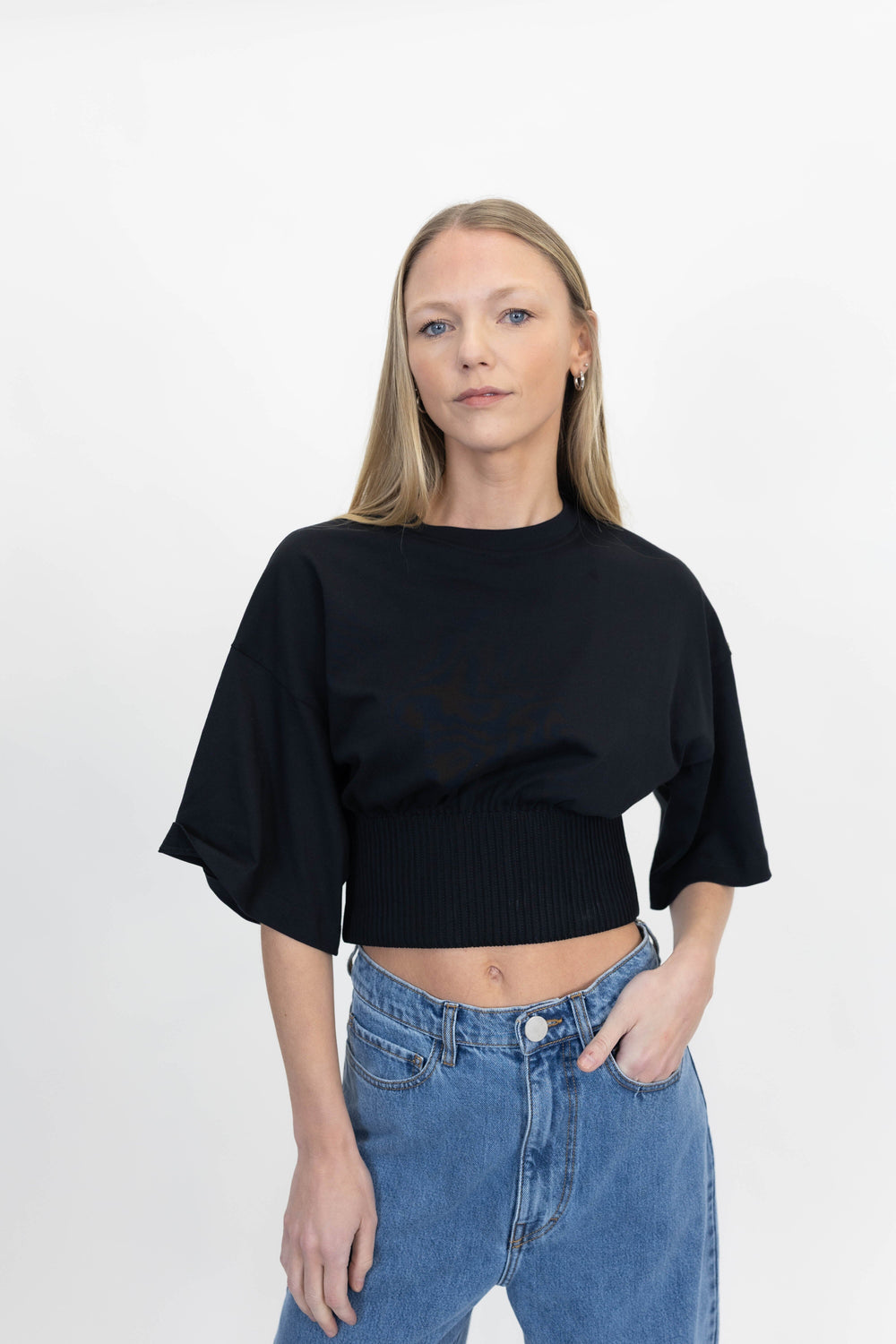 FOSCO BLOUSE IN BLACK BLOUSE MAXMARA 