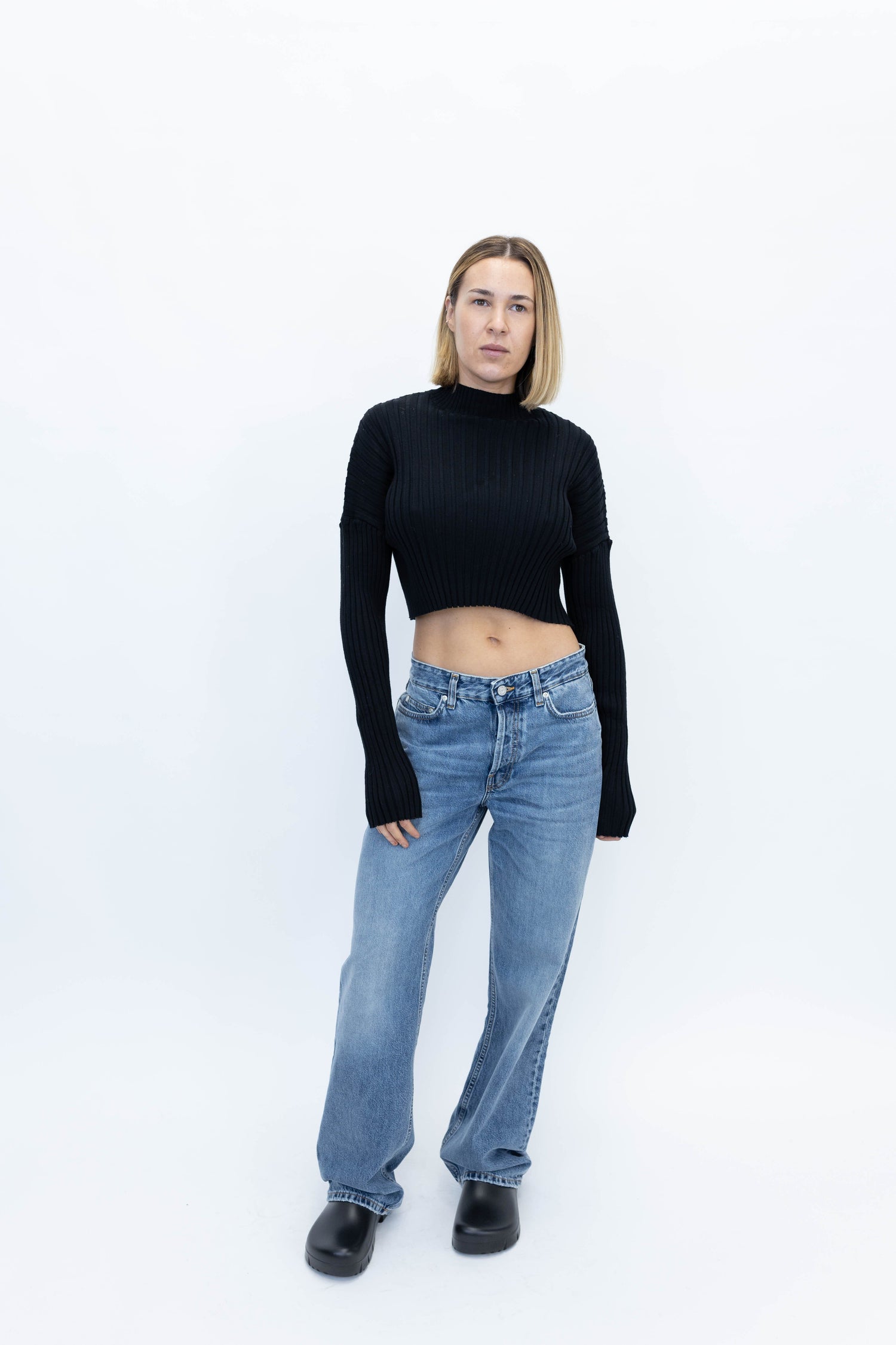 BAGGY JEANS IN DIRT VINTAGE BLUE JEANS WON HUNDRED 