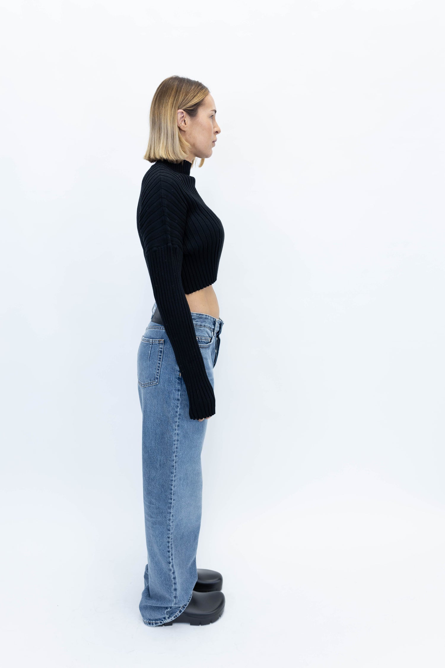 BAGGY JEANS IN DIRT VINTAGE BLUE JEANS WON HUNDRED 