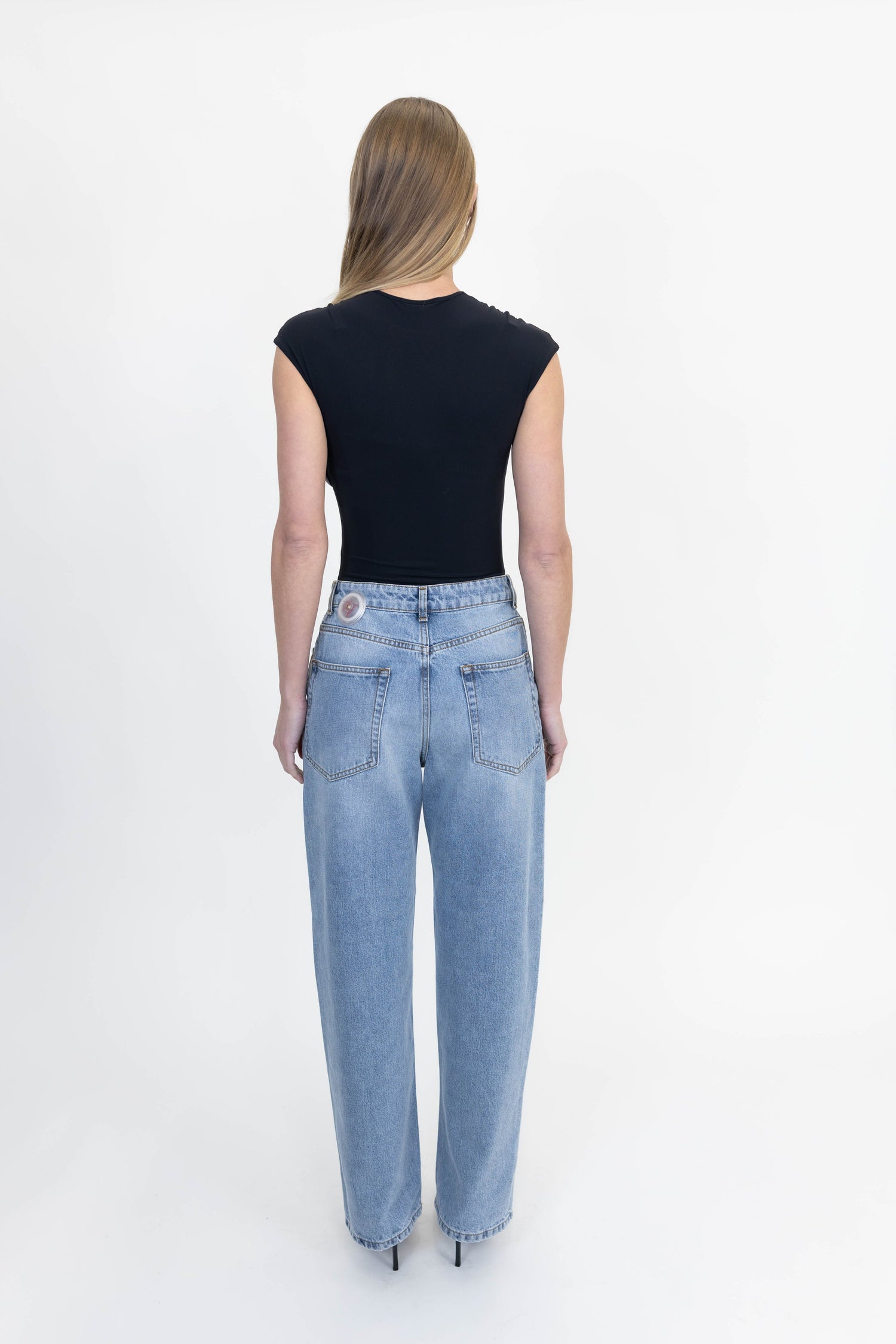 BAGGY FIT DENIM IN CLASSIC BLUE JEANS ROHE 