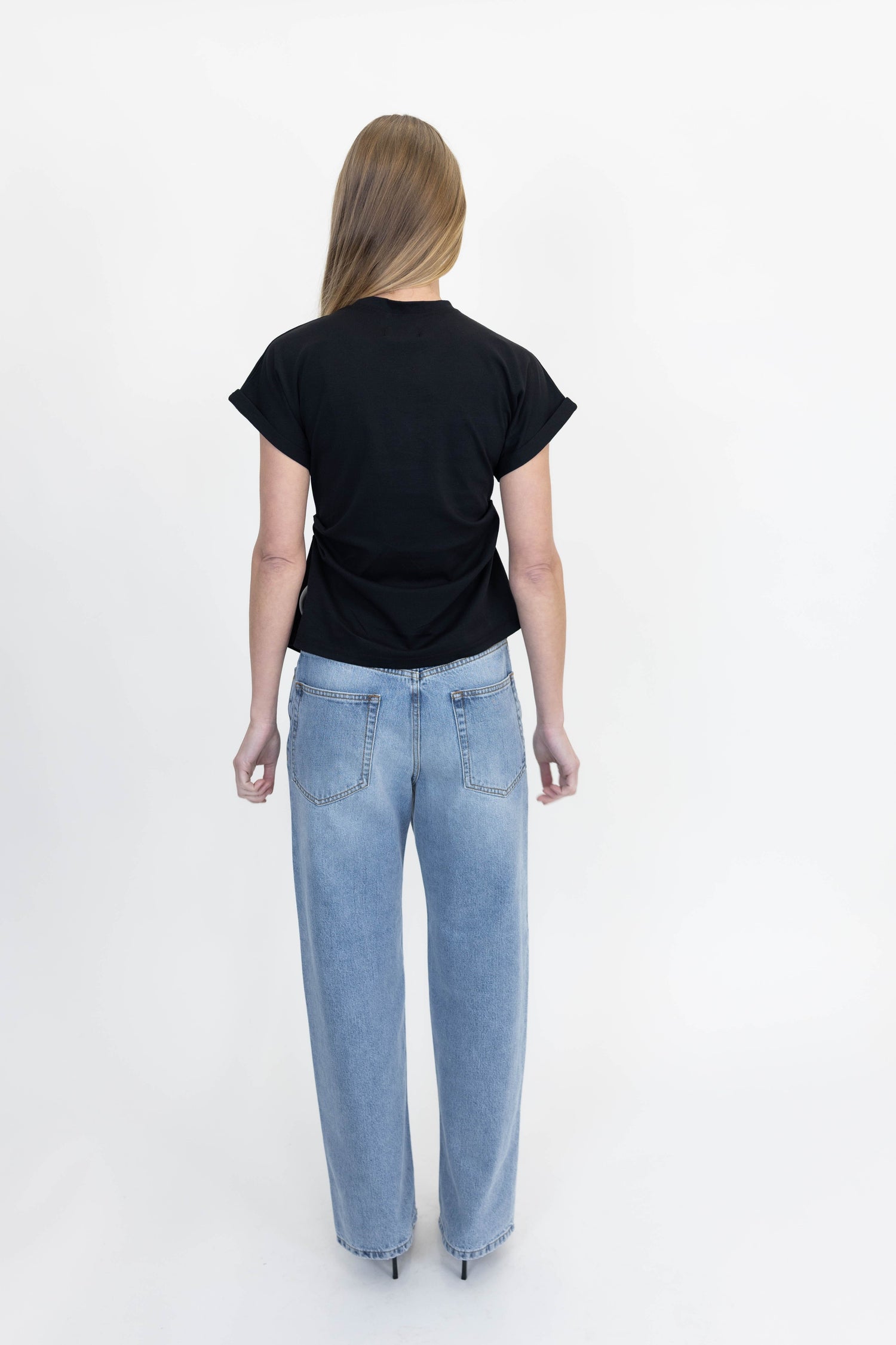 T-SHIRT SS SLIT IN BLACK T-SHIRT LA PISCINE 