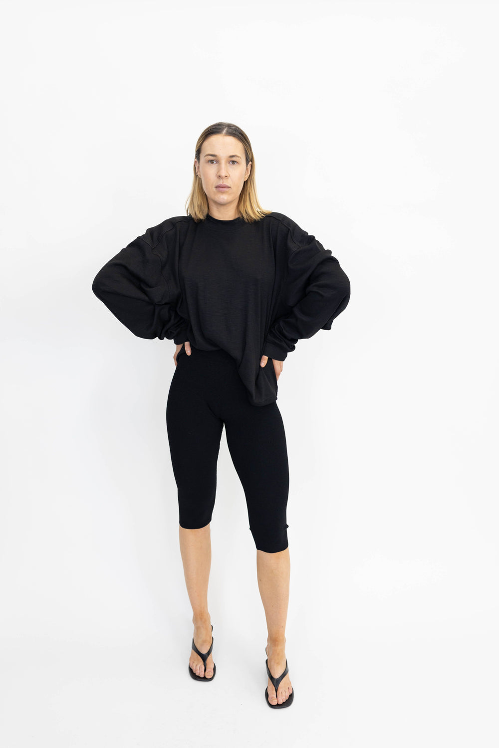 MADISON CAPRI IN BLACK CAPRI THE GARMENT 
