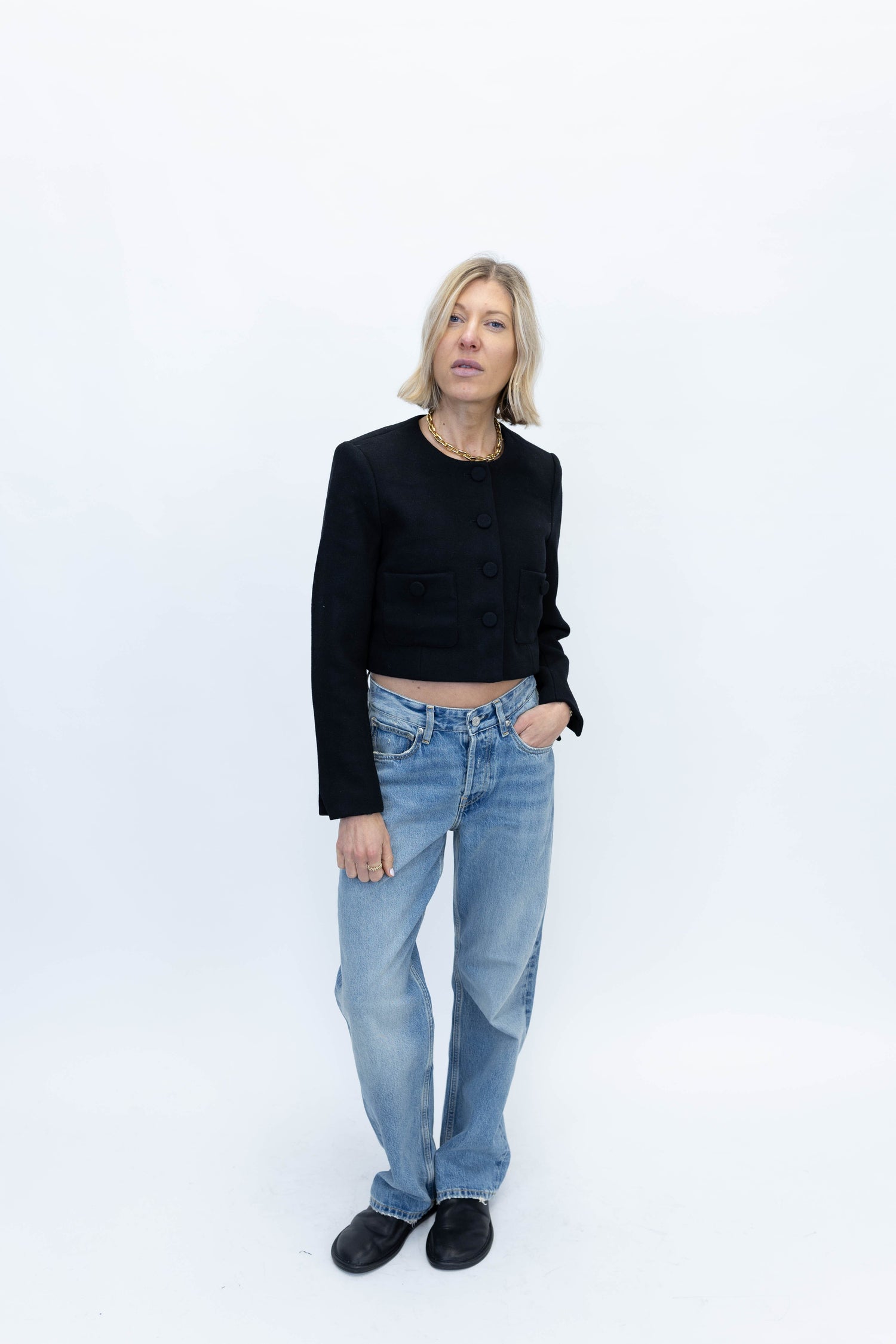 BAGGY JEANS IN WASH18 JEANS WON HUNDRED 