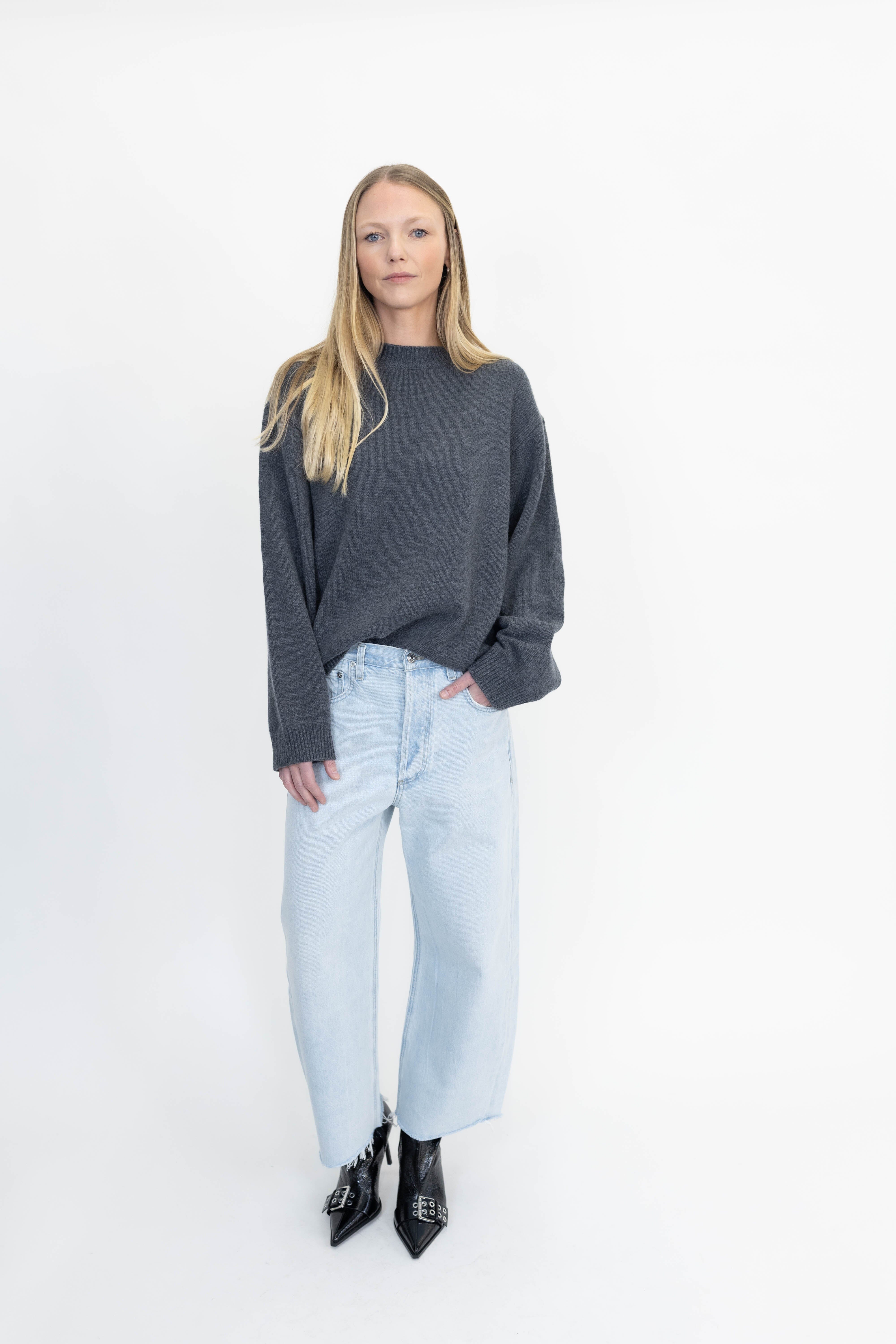 RENEA WOOL SWEATER IN GREY SWEATER NANUSHKA 