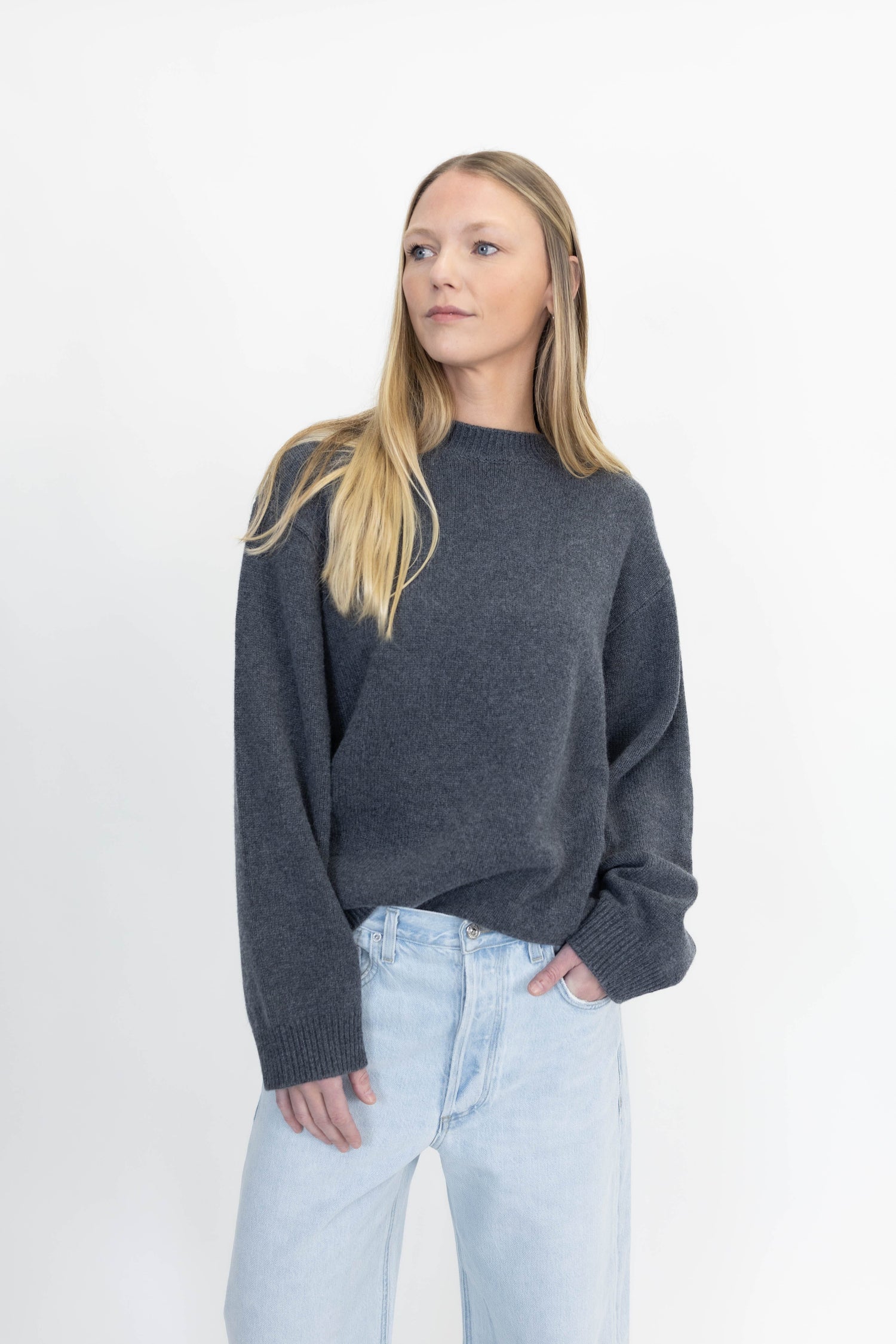 RENEA WOOL SWEATER IN GREY SWEATER NANUSHKA 