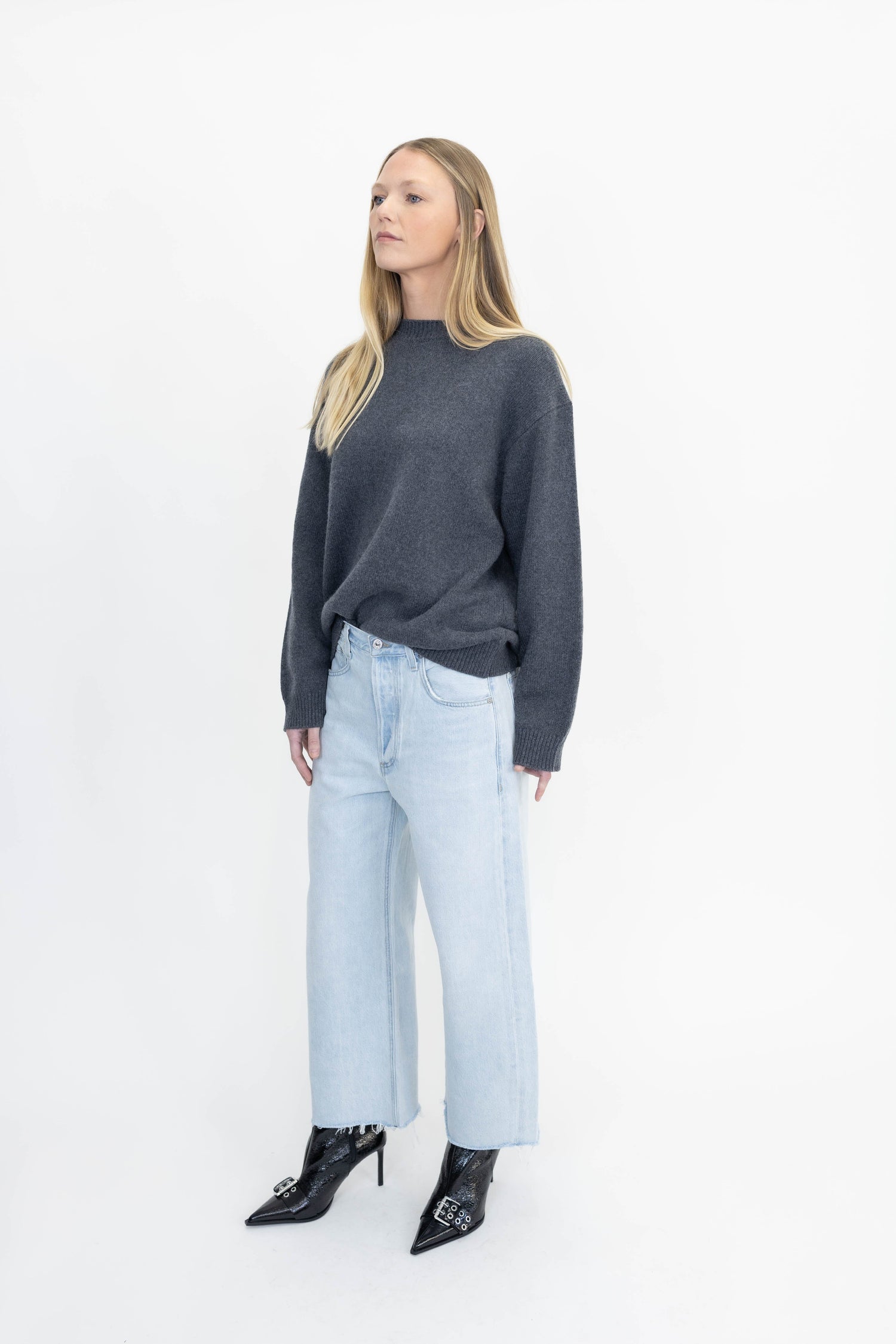 RENEA WOOL SWEATER IN GREY SWEATER NANUSHKA 