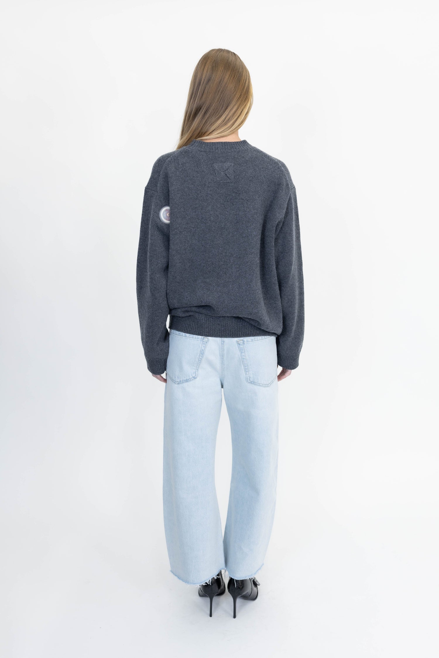 RENEA WOOL SWEATER IN GREY SWEATER NANUSHKA 