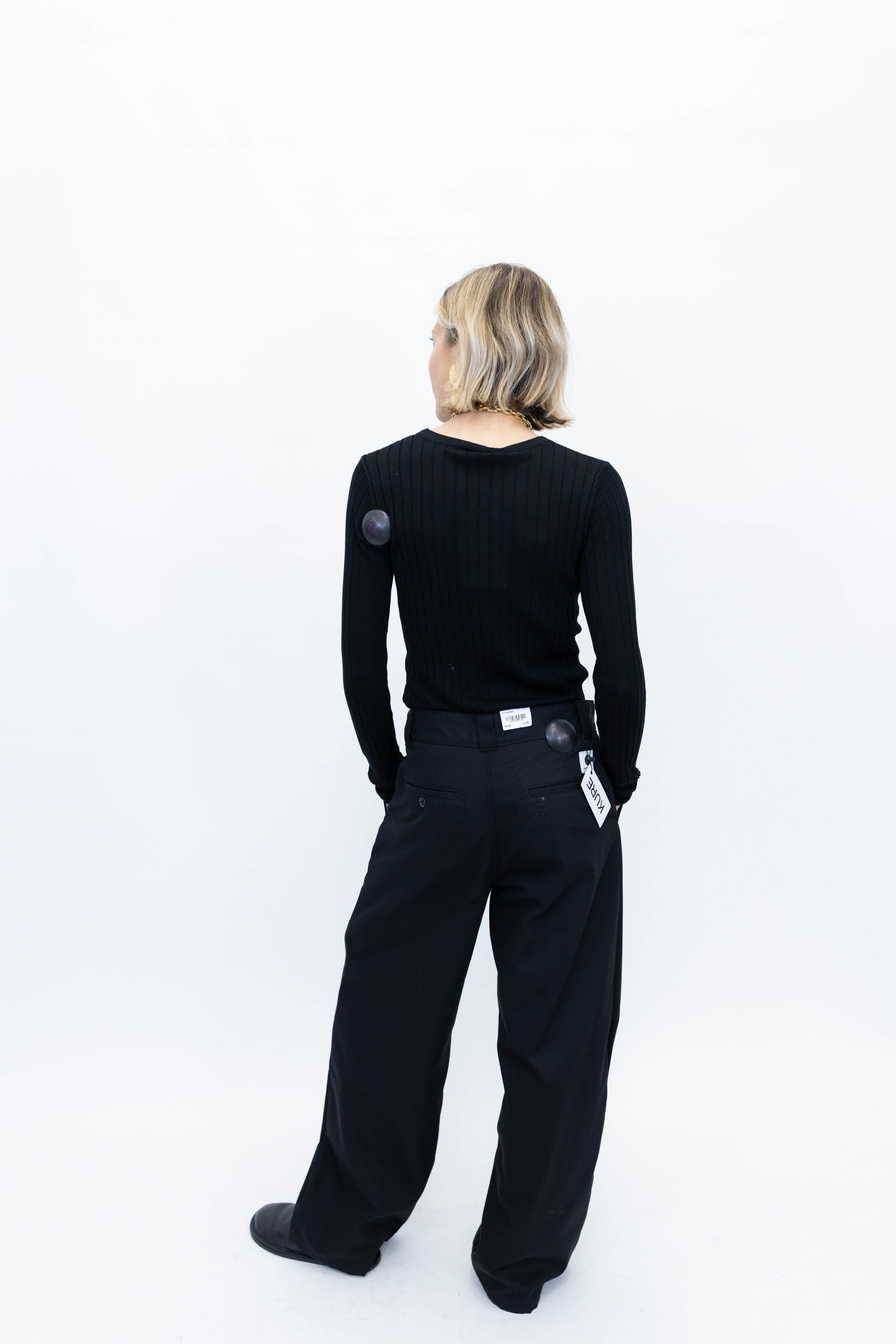 HENNY SWEATER IN BLACK KNIT ONE & OTHER 