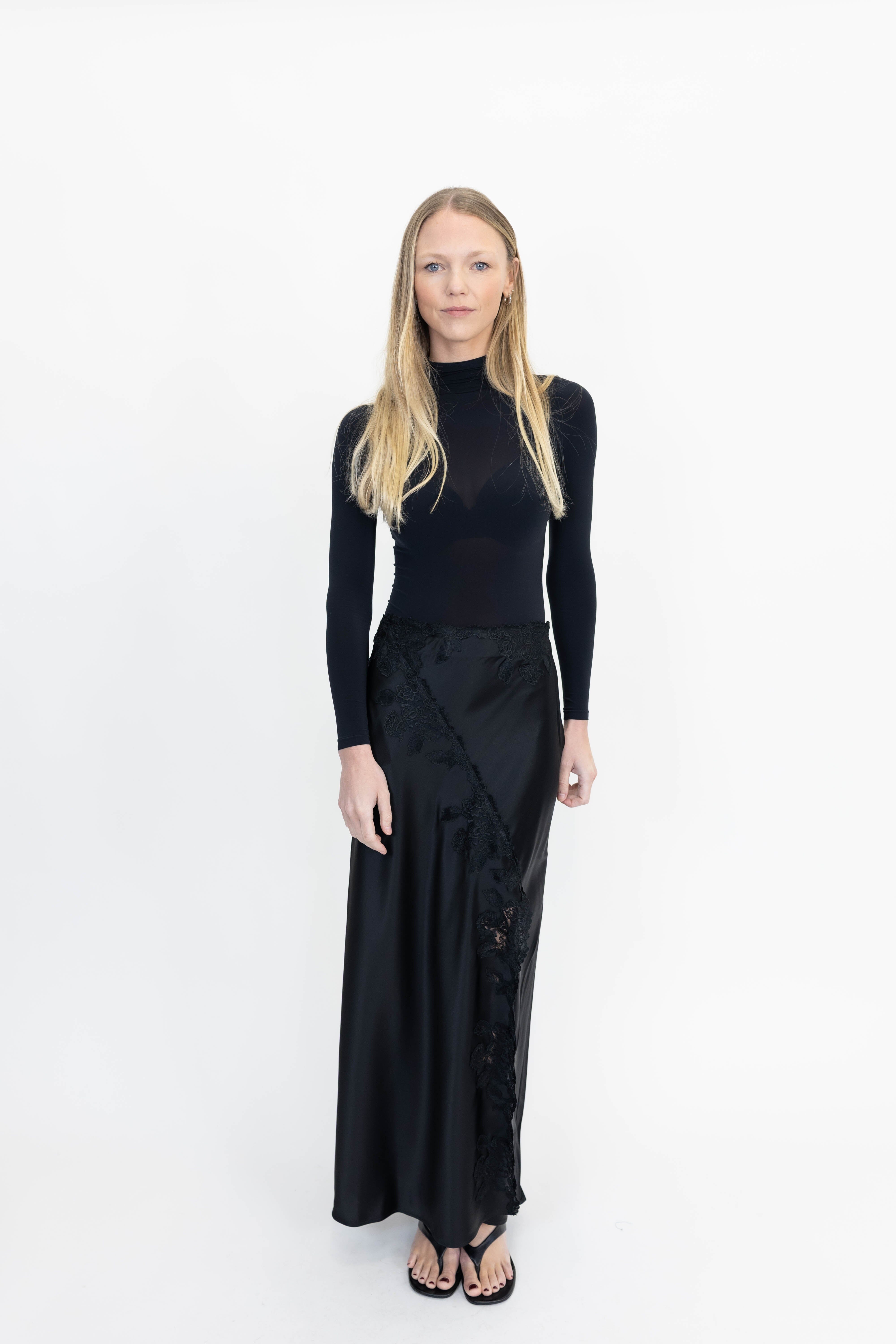 ERIKA MAXI SKIRT IN BLACK SKIRT BY MALENE BIRGER 