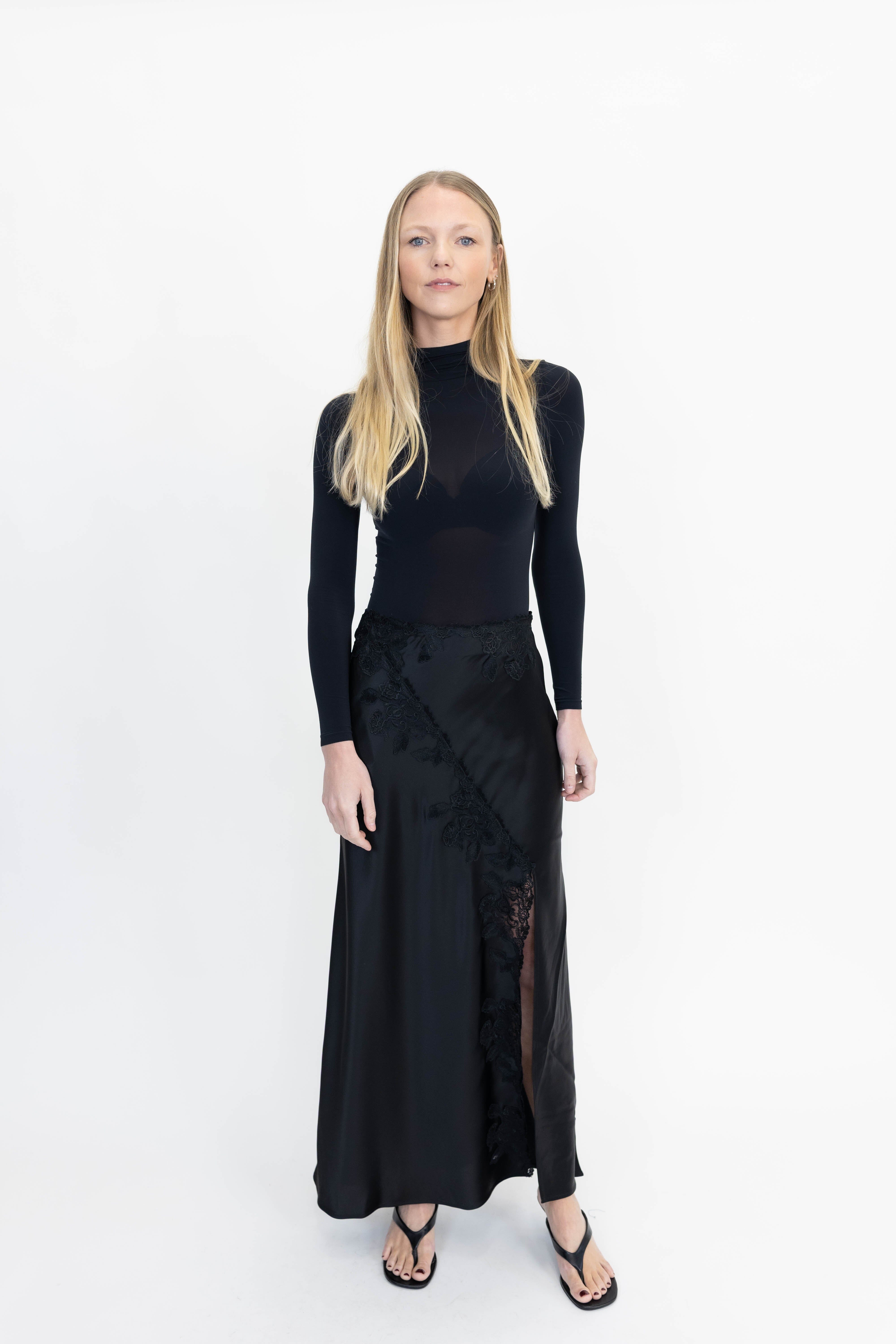 ERIKA MAXI SKIRT IN BLACK SKIRT BY MALENE BIRGER 