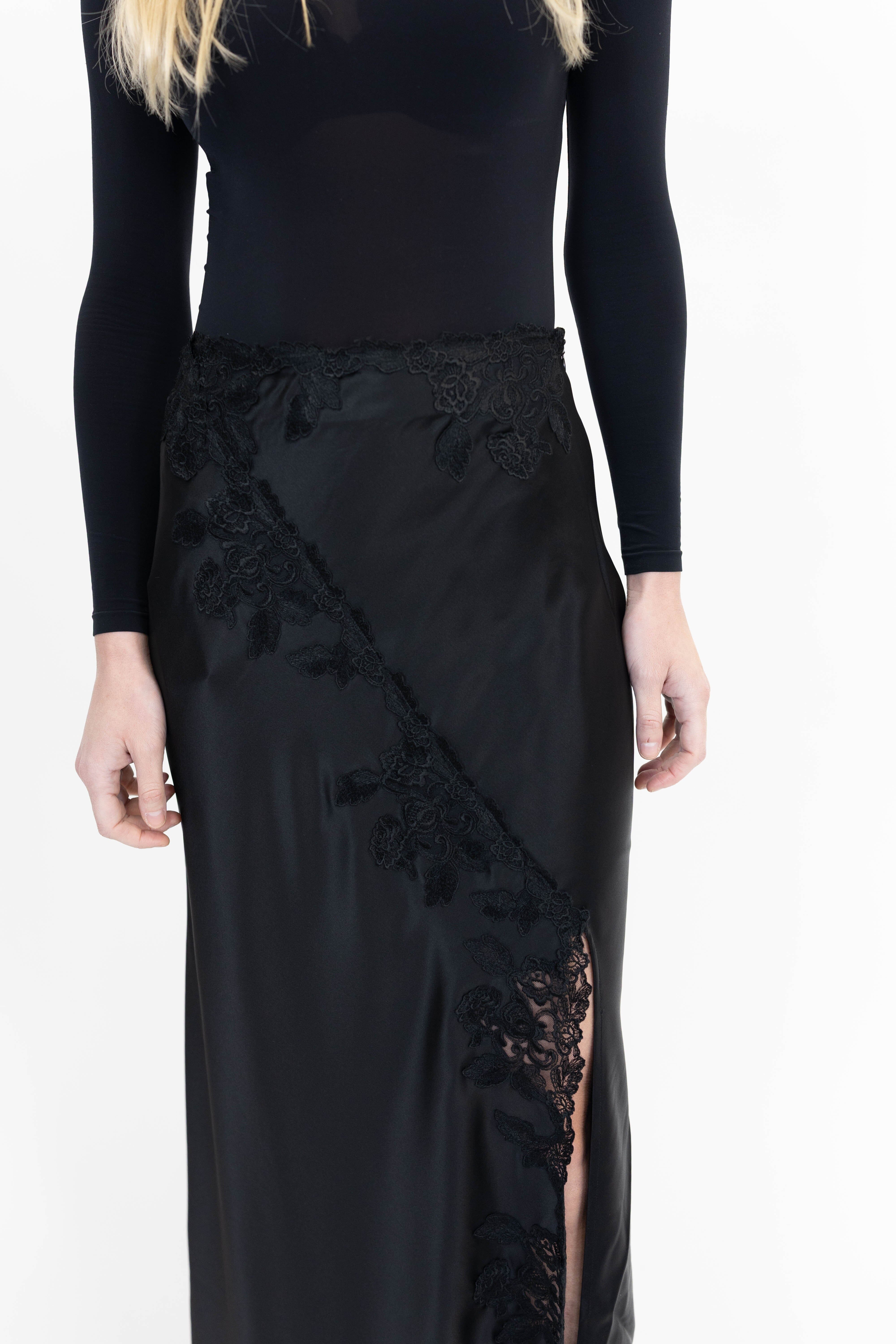 ERIKA MAXI SKIRT IN BLACK SKIRT BY MALENE BIRGER 