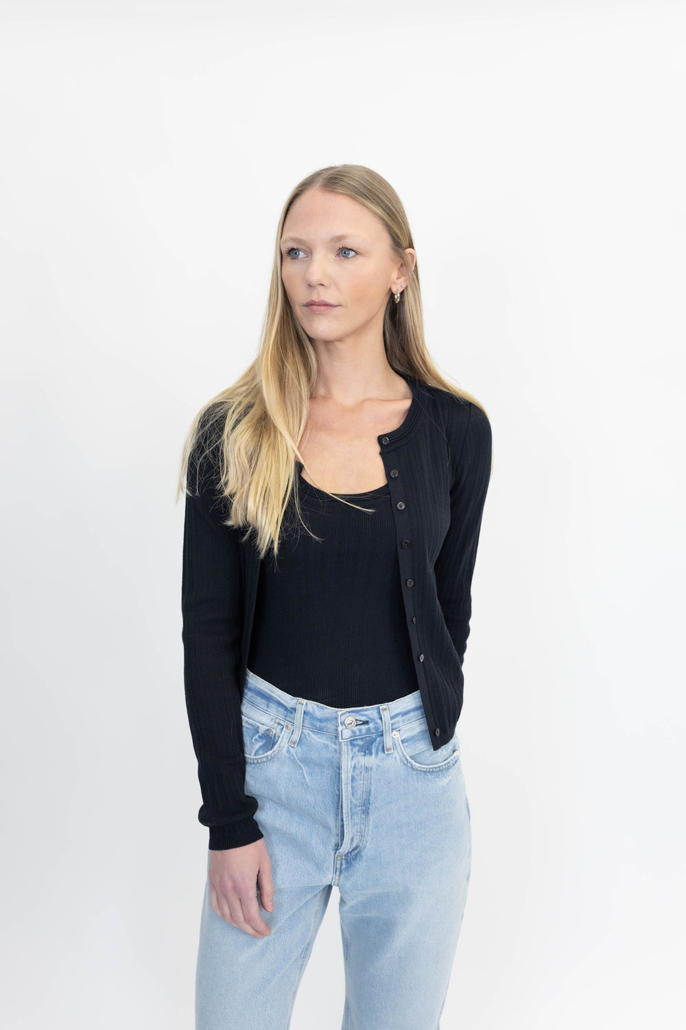 BROOKS KNIT BLOUSE IN BLACK KNIT HERSKIND 