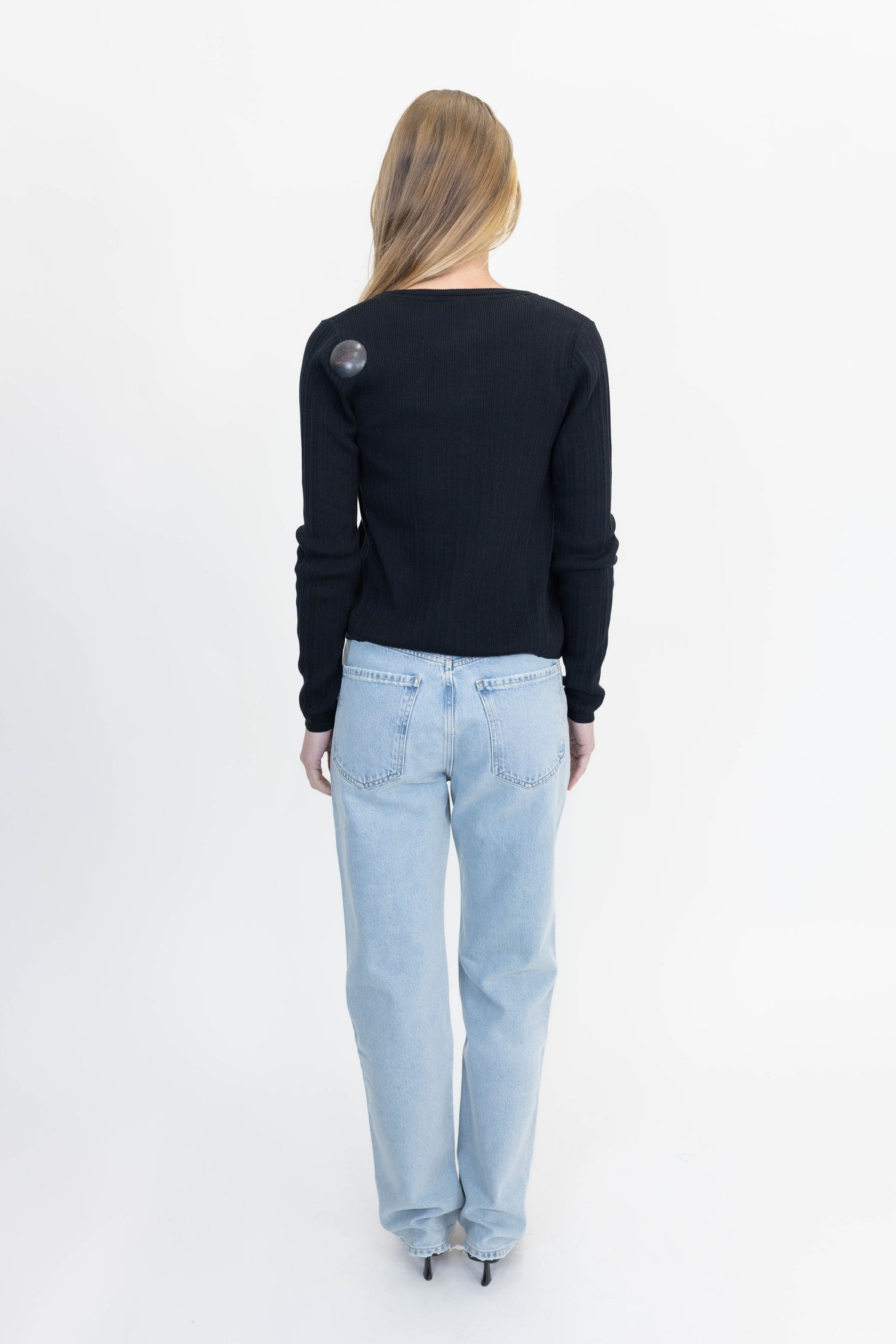 BROOKS KNIT BLOUSE IN BLACK KNIT HERSKIND 