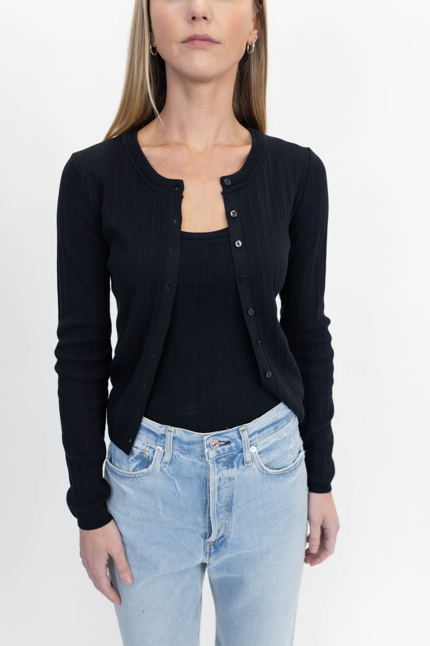 BROOKS KNIT BLOUSE IN BLACK KNIT HERSKIND 
