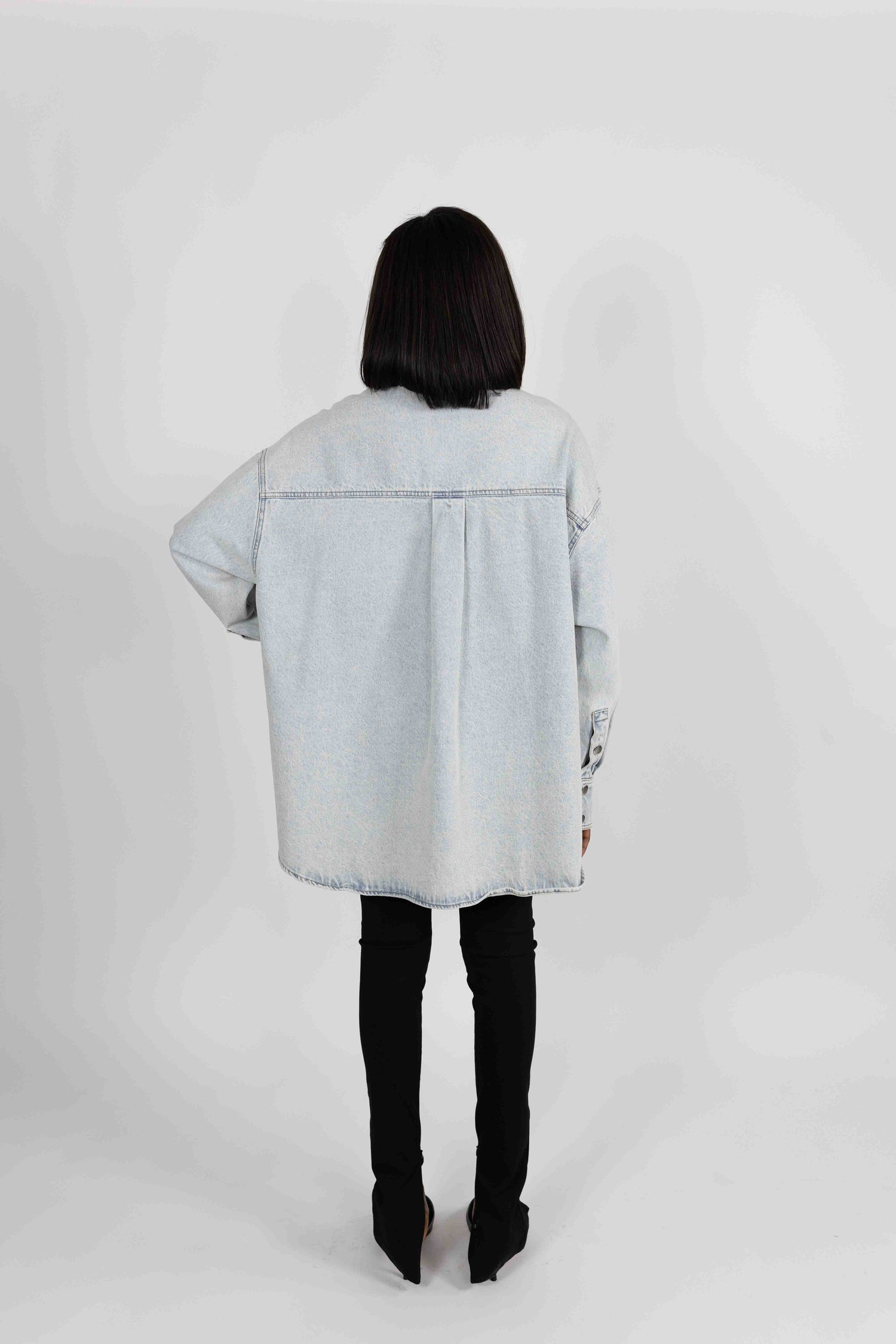 DACE OVERSIZED DENIM SHIRT SHIRT KURE 