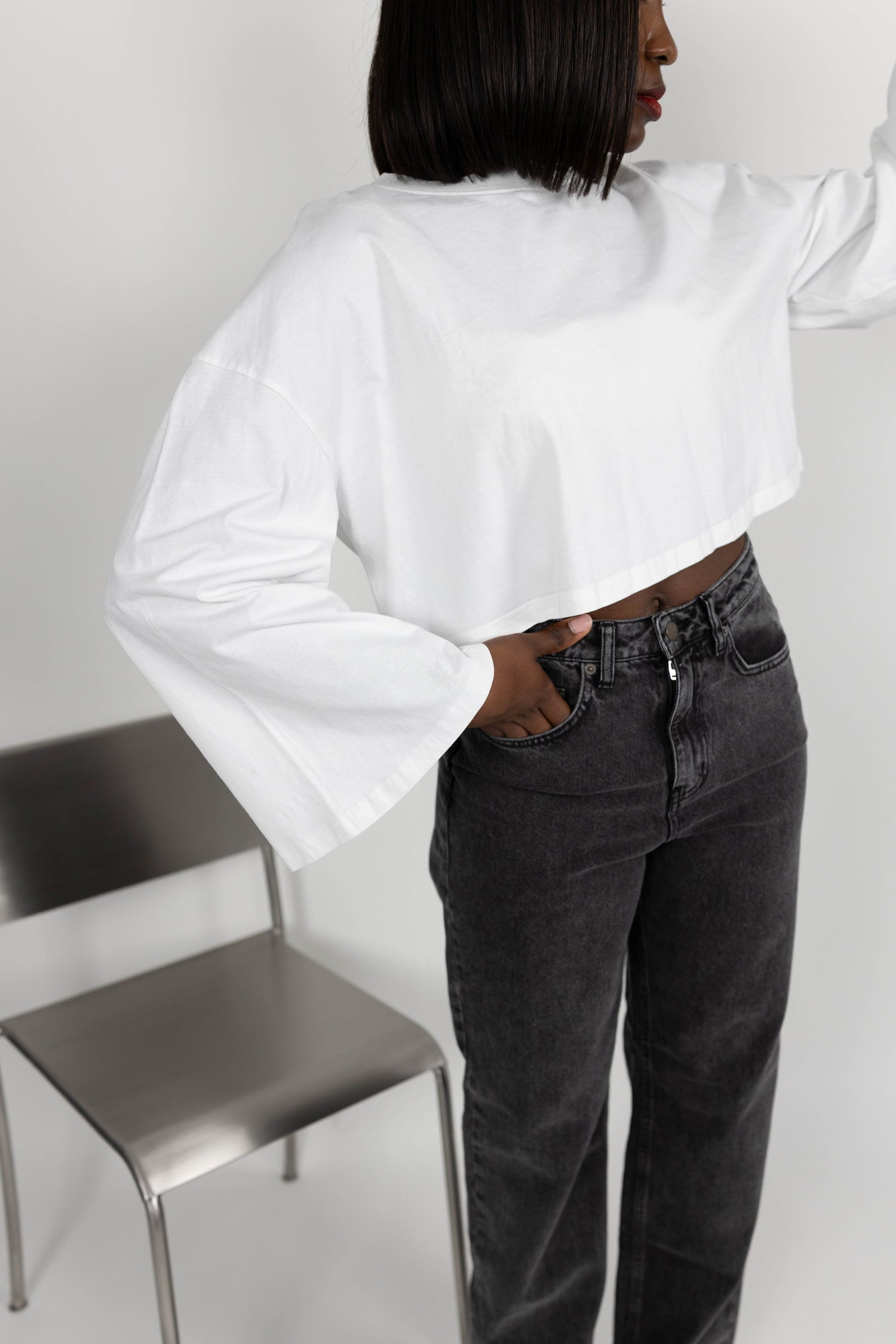 HANNAH 90'S JEANS IN WASHED BLACK JEANS KURE 