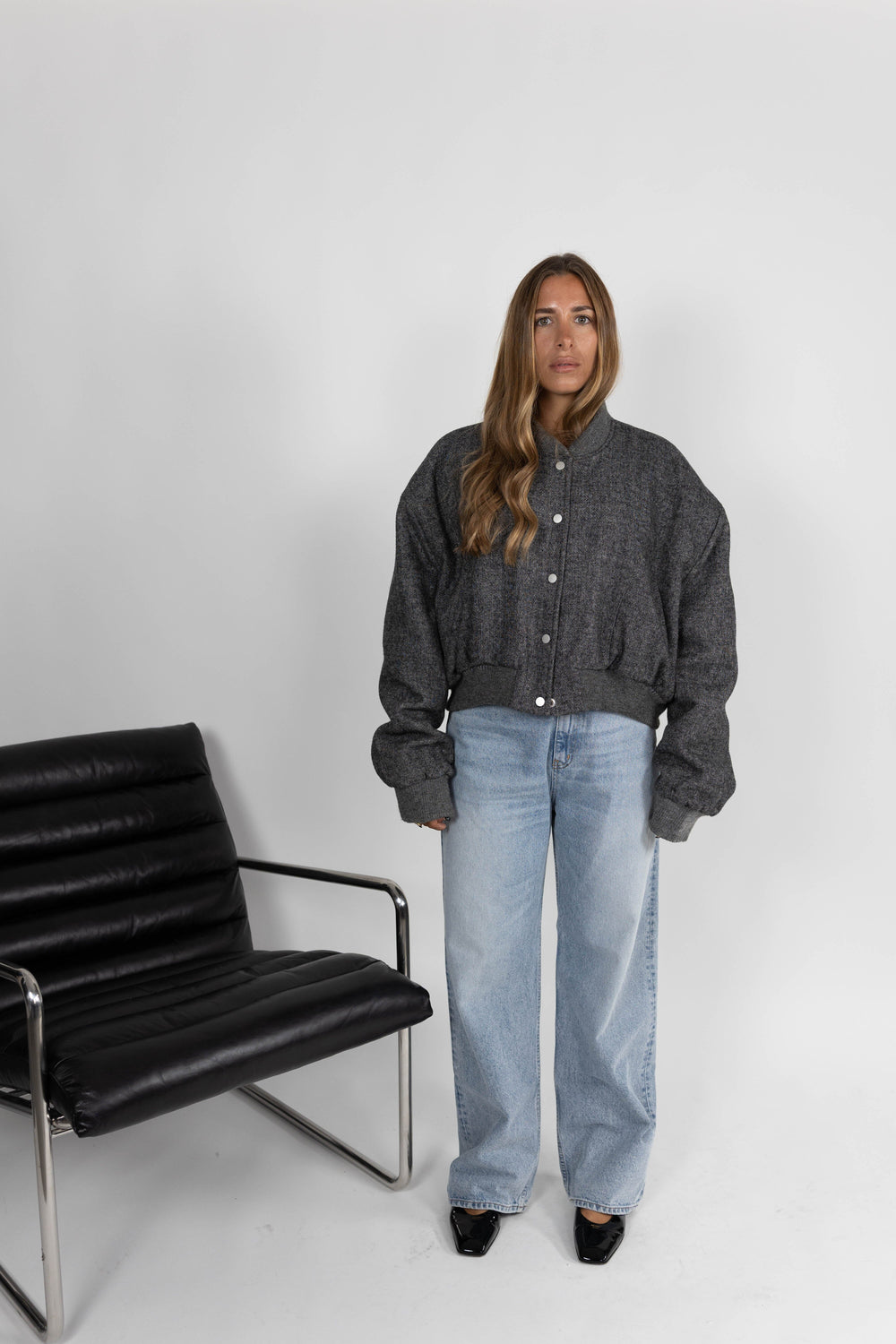 JOAKIM OVERSIZED CROPPED BOMBER JACKET KURE 