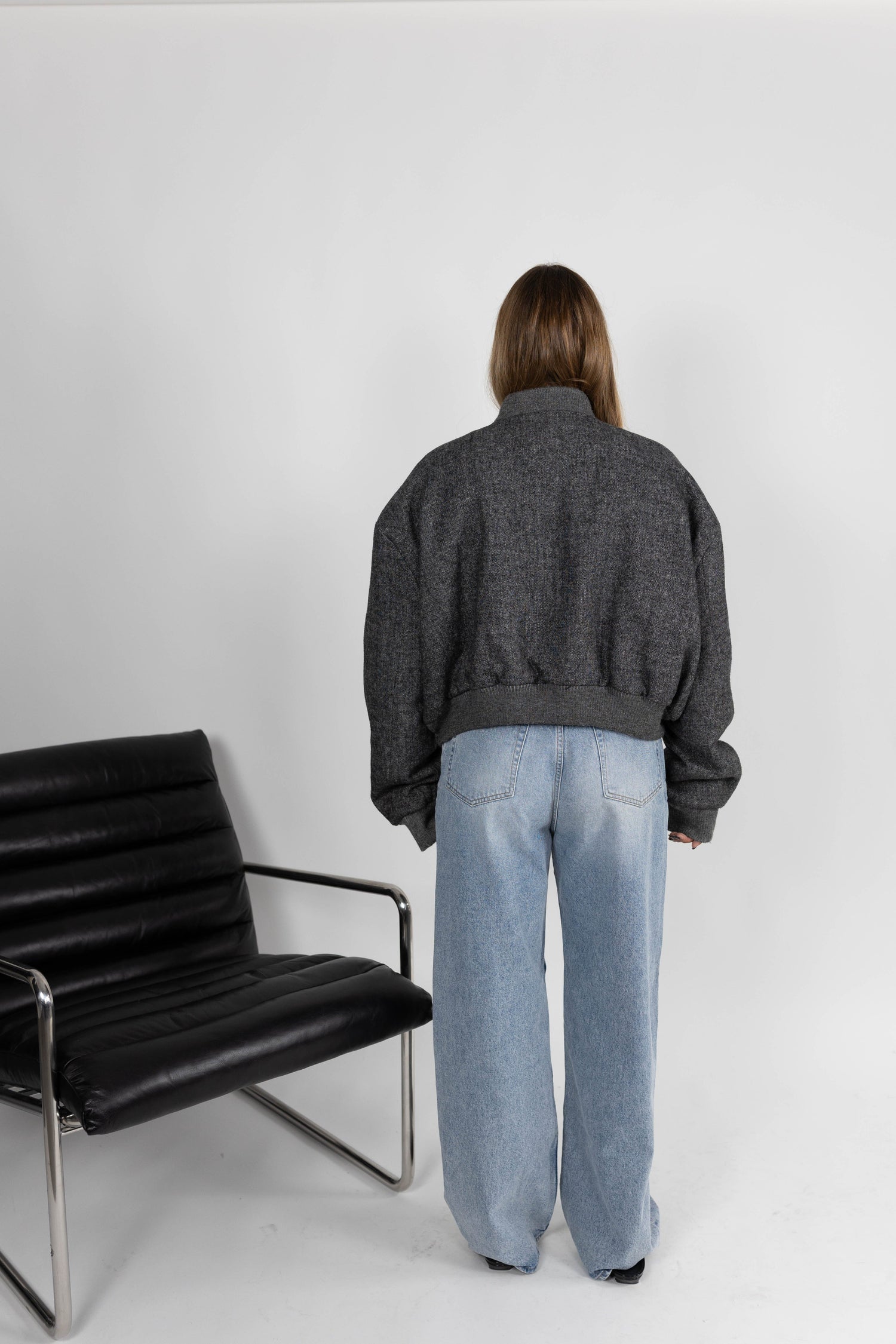 JOAKIM OVERSIZED CROPPED BOMBER JACKET KURE 