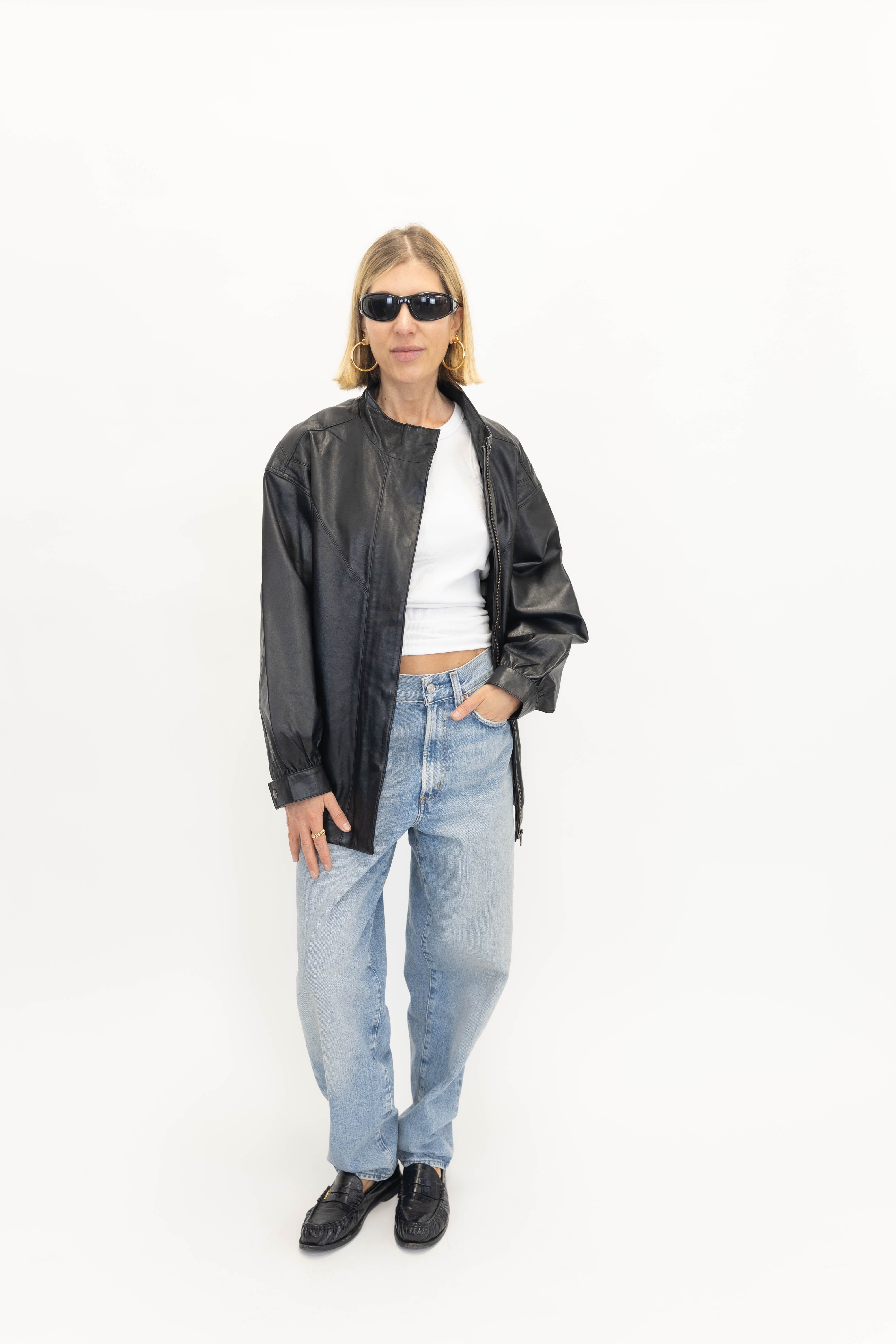 THE GARMENT SOHO BOMBER IN BLACK JACKET THE GARMENT 