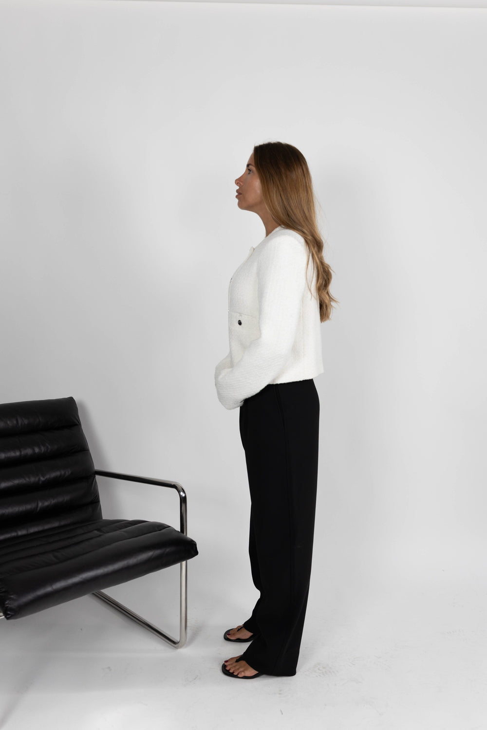 JUDE JACKET IN IVORY JACKET . 