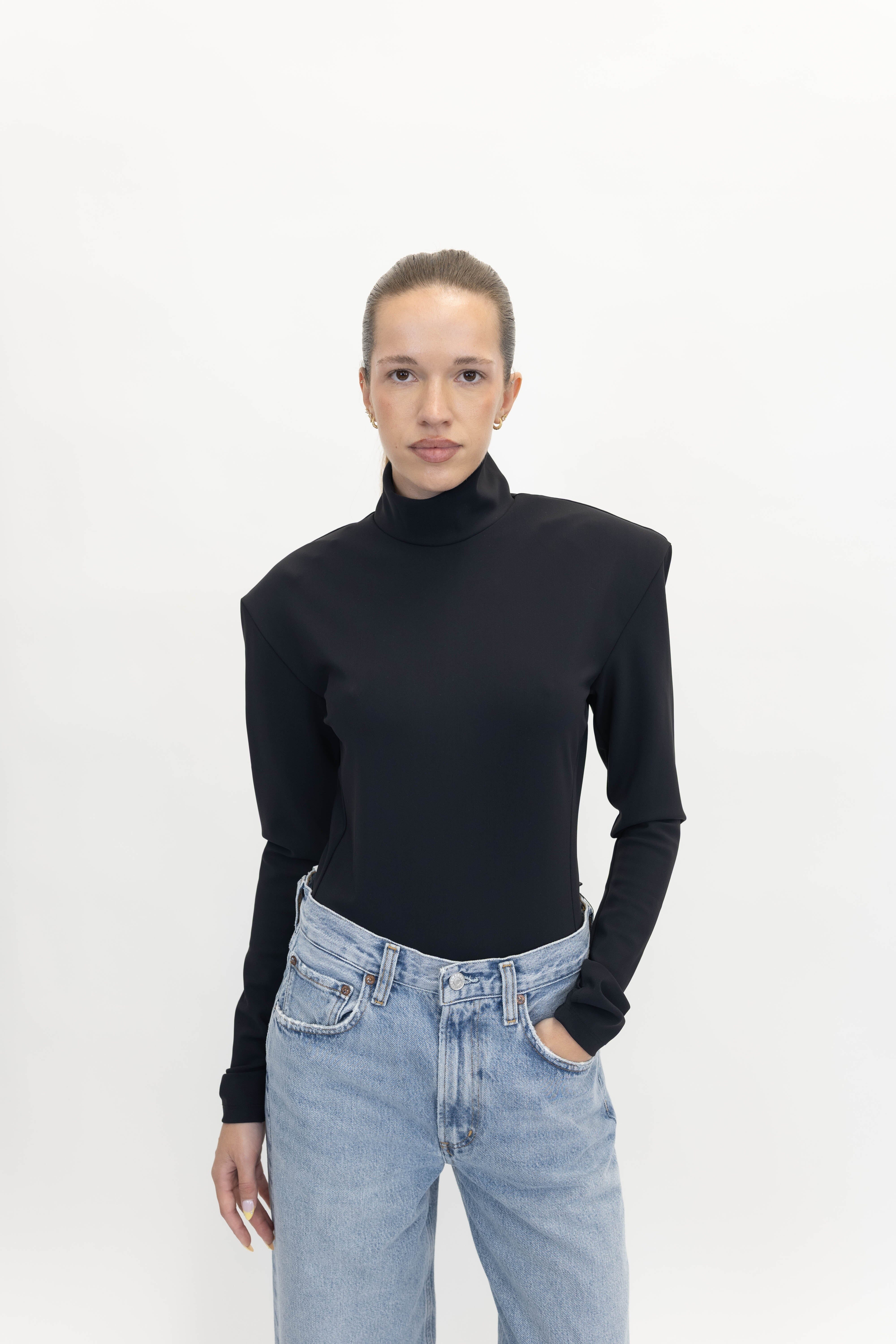 TONE BODY WITH SCHOULDER PADS BLACK BODY IRO 