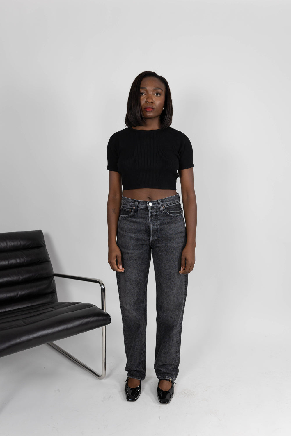 TARA CROP KNITTED TOP TOP KURE 