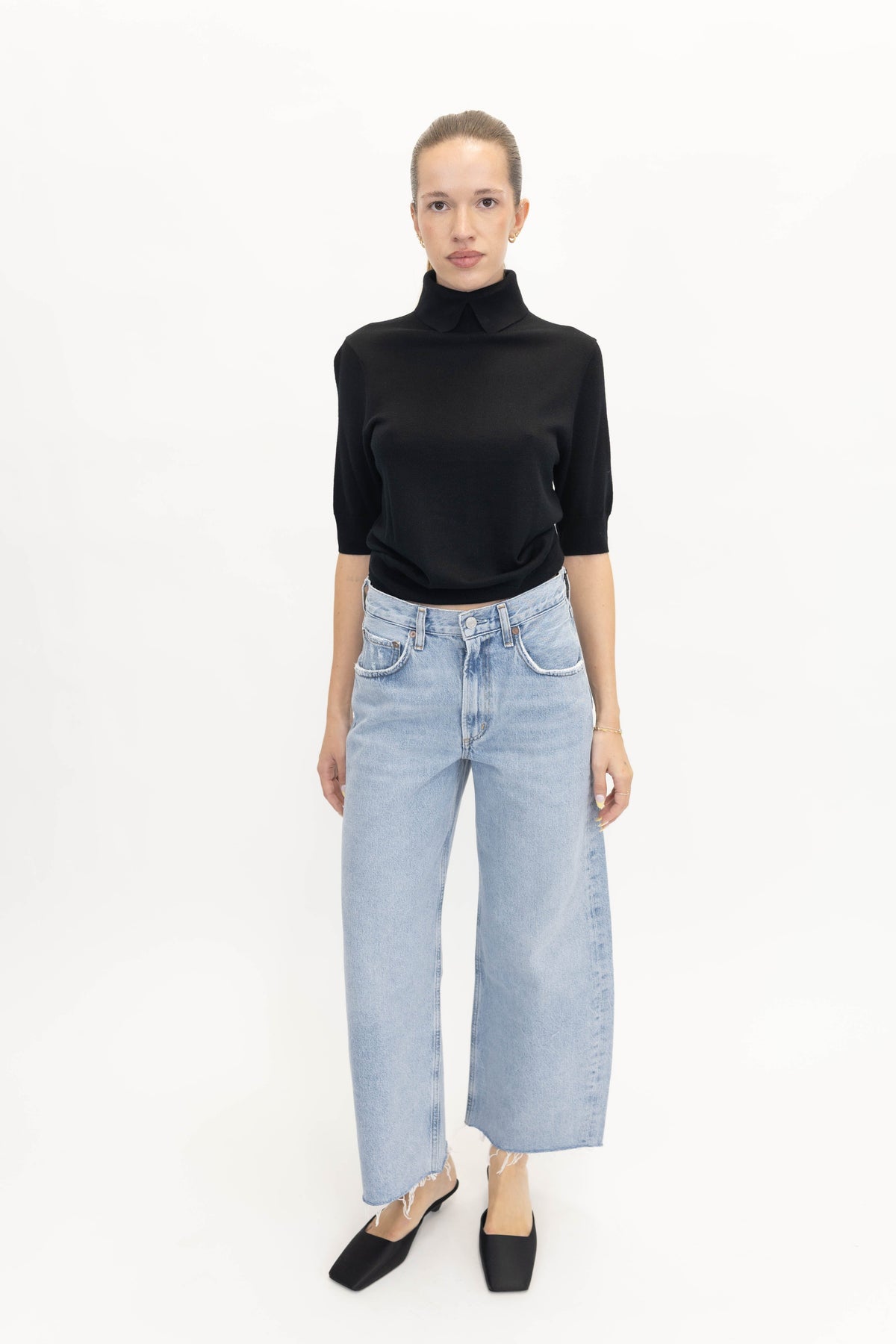 PERRY KNIT BLOUSE IN BLACK KNIT HERSKIND 