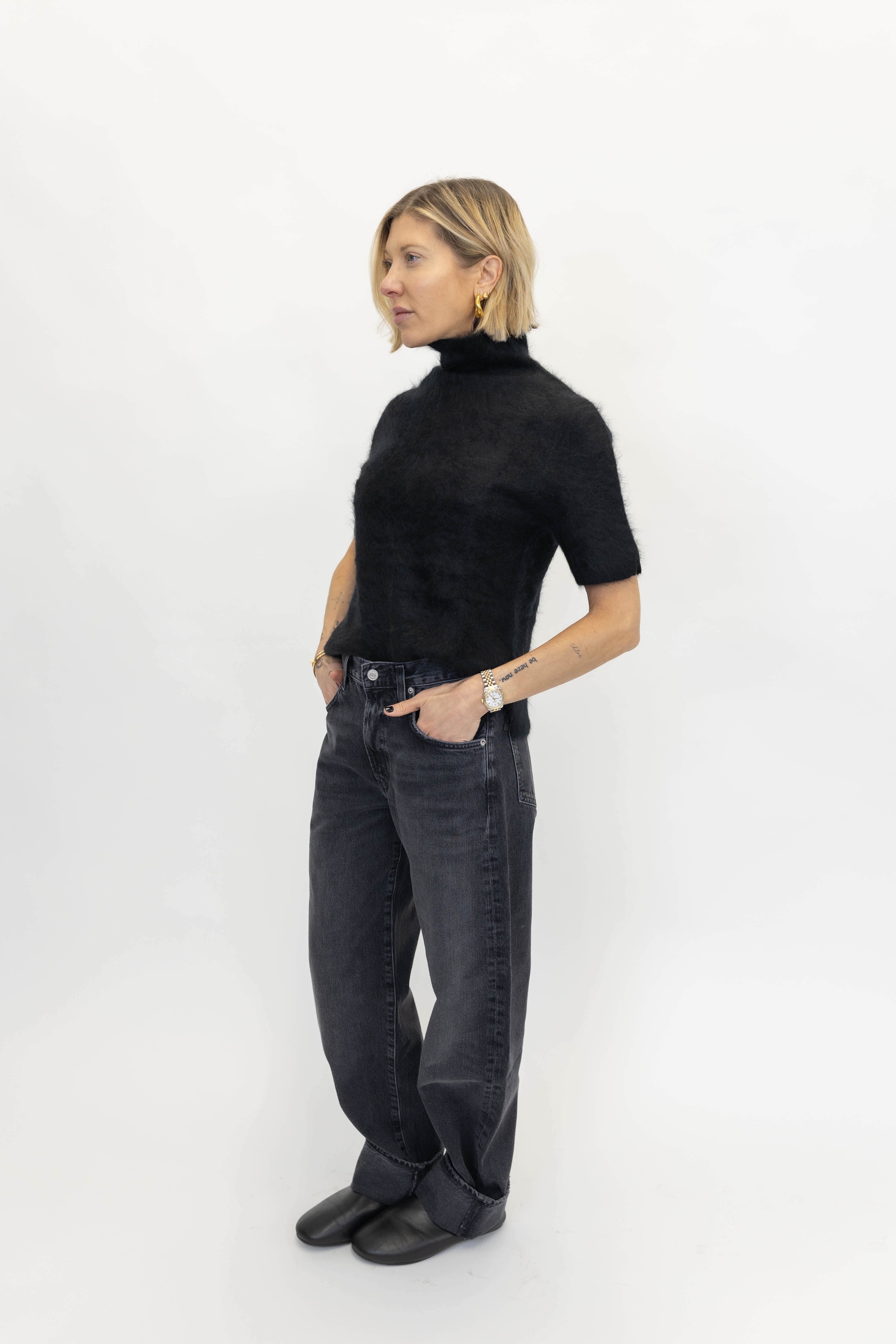 CUFFED TAPER JEAN IN ARCANE JEANS AGOLDE 