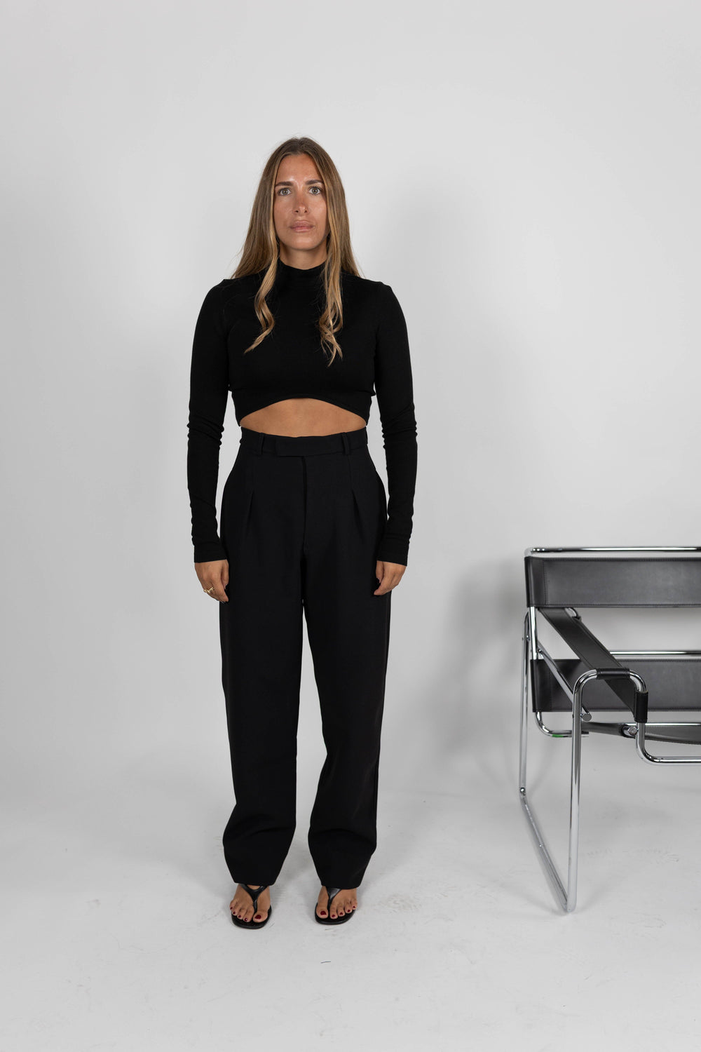 PSALM BOYISH HEAVY CREPE PANTS PANTS KURE 