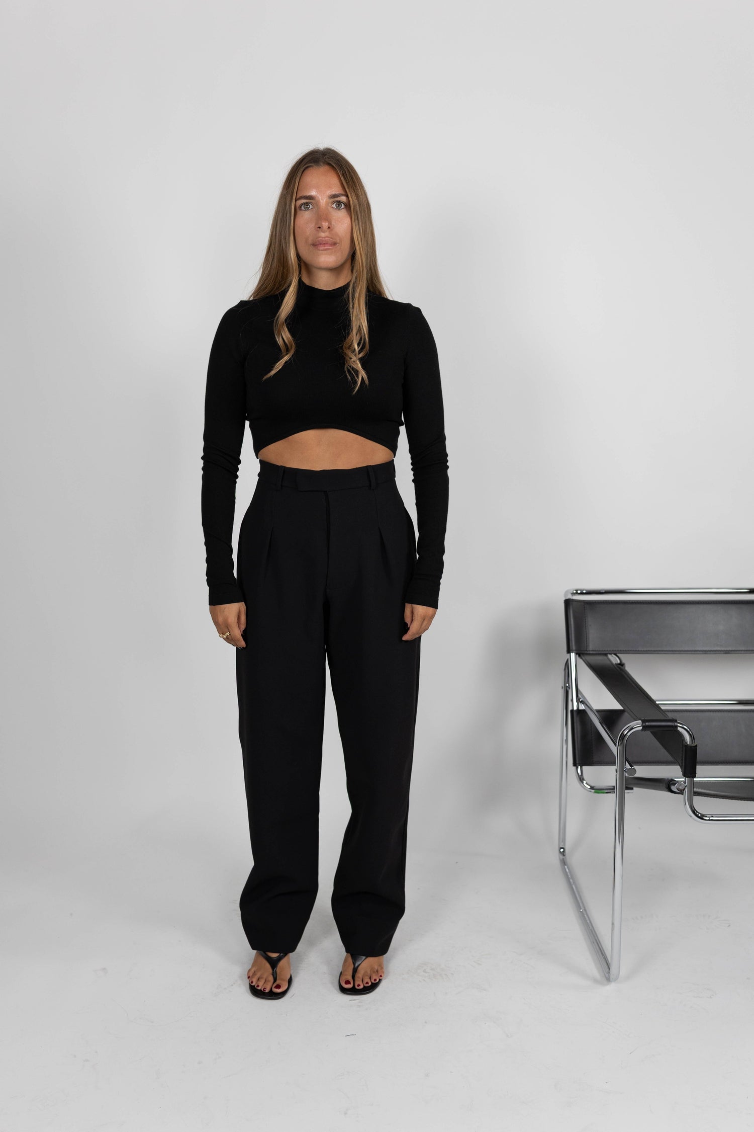 PSALM BOYISH HEAVY CREPE PANTS PANTS KURE 