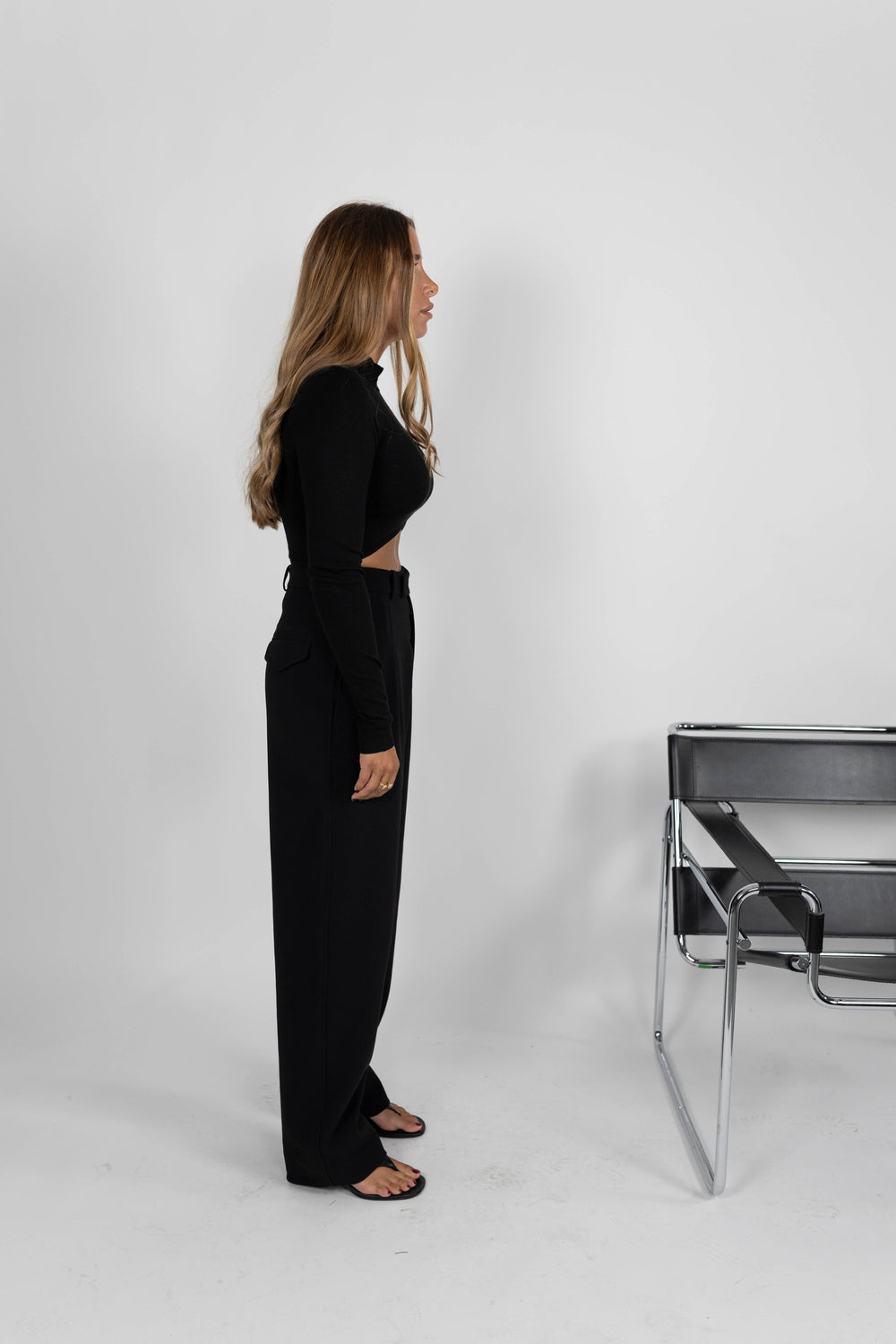 PSALM BOYISH HEAVY CREPE PANTS PANTS KURE 