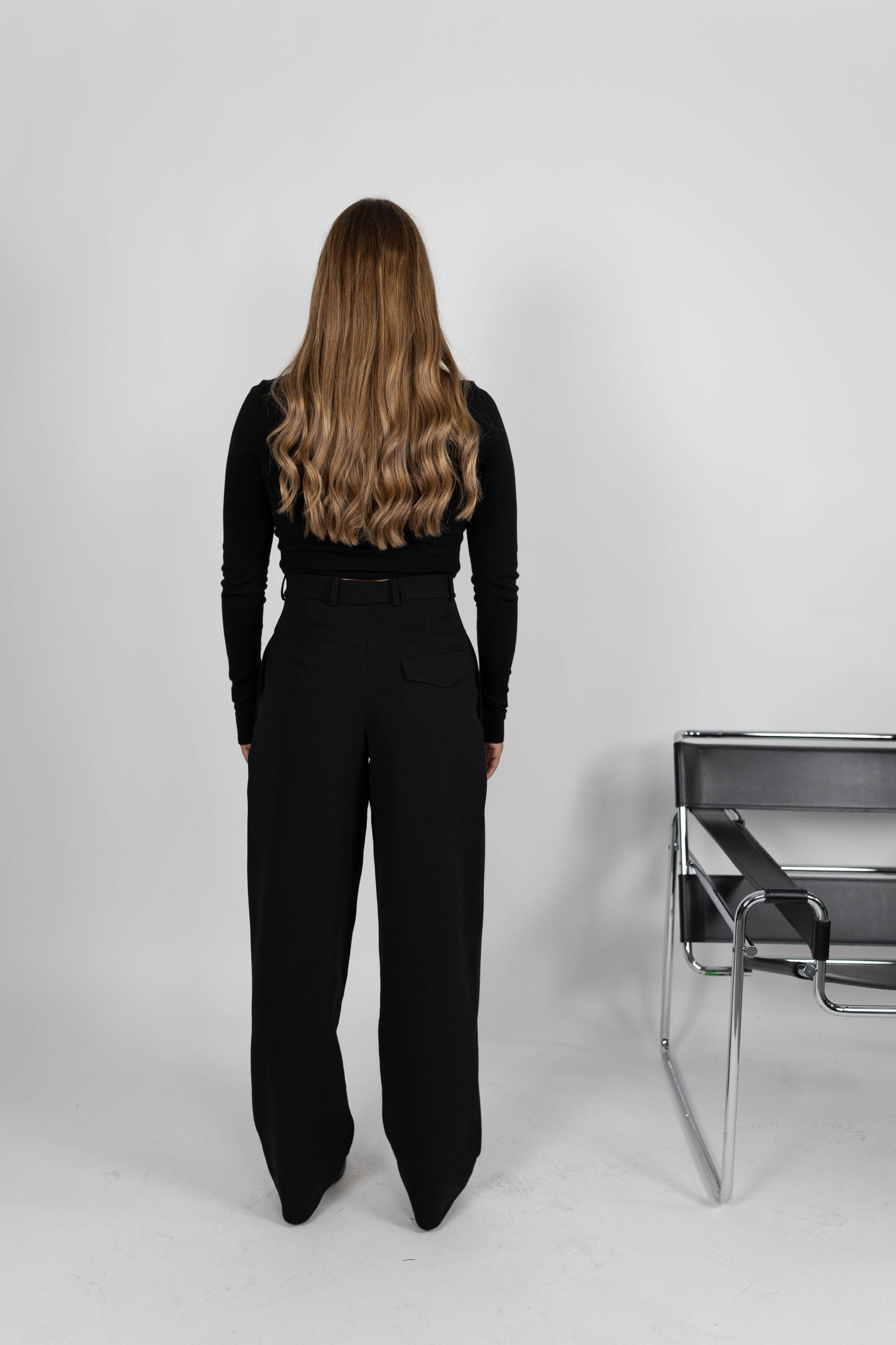 PSALM BOYISH HEAVY CREPE PANTS PANTS KURE 