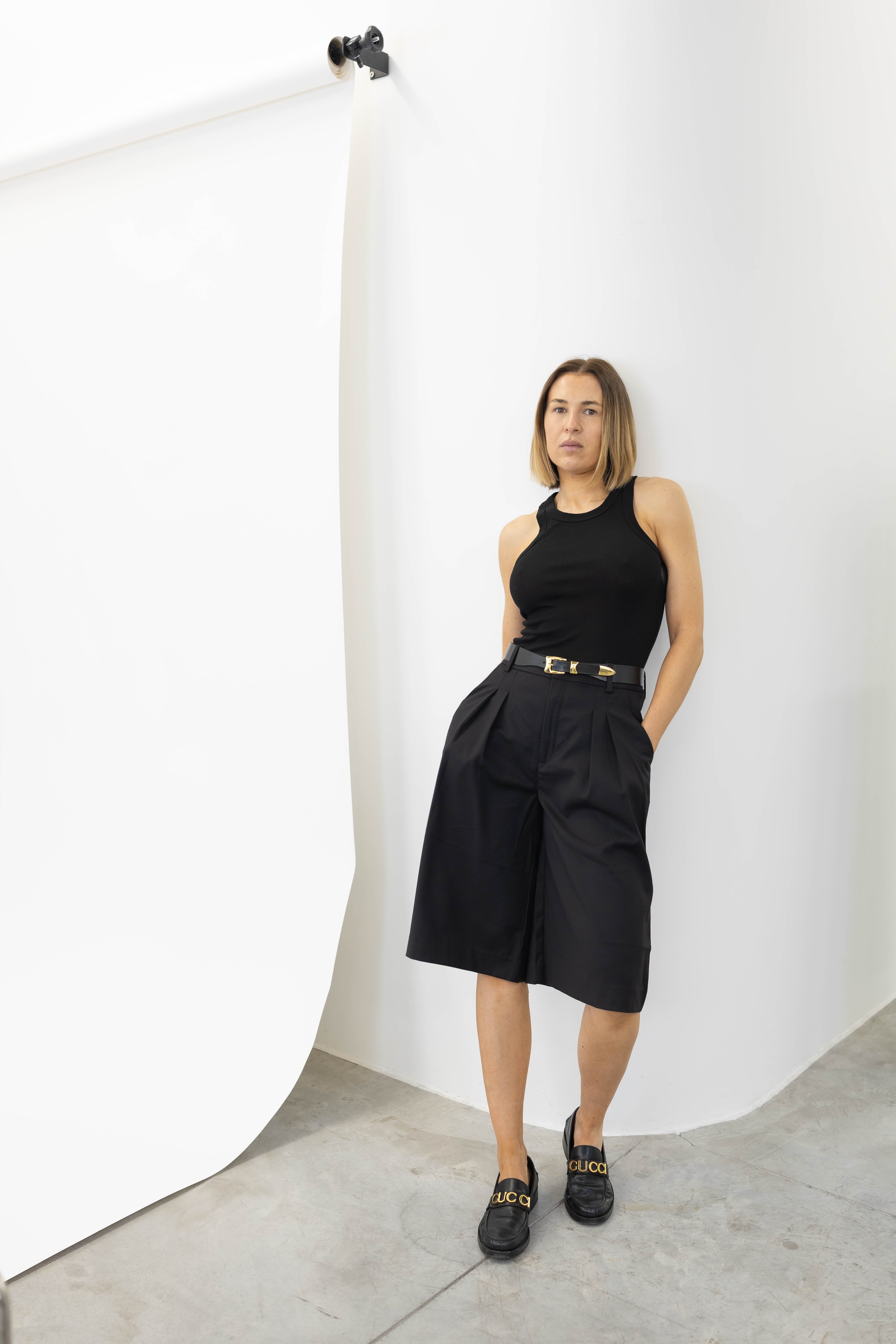 HEMP TANK TOP IN BLACK TOP ROHE 
