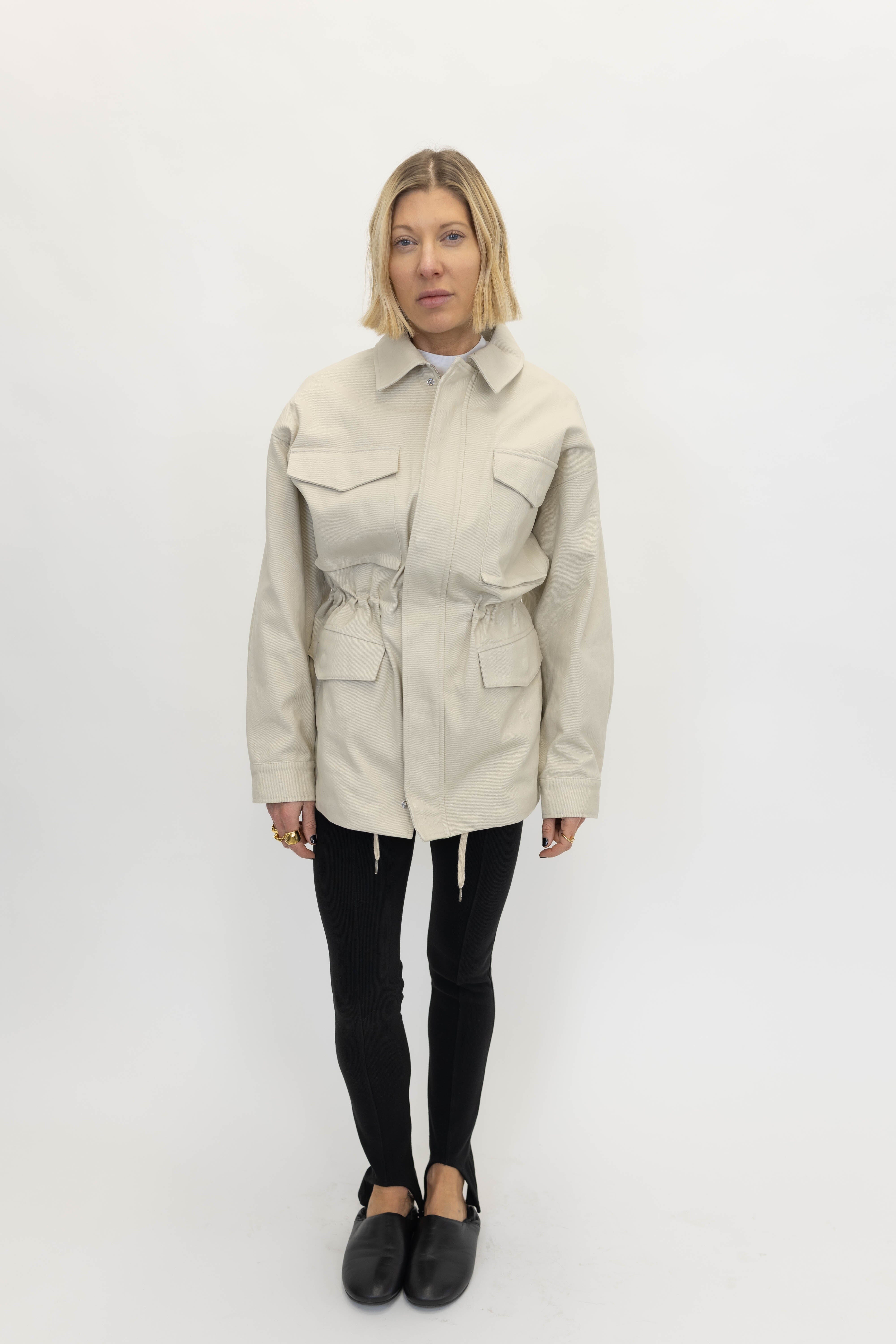 LUCIE JACKET IN STONE JACKET ONE&OTHER 