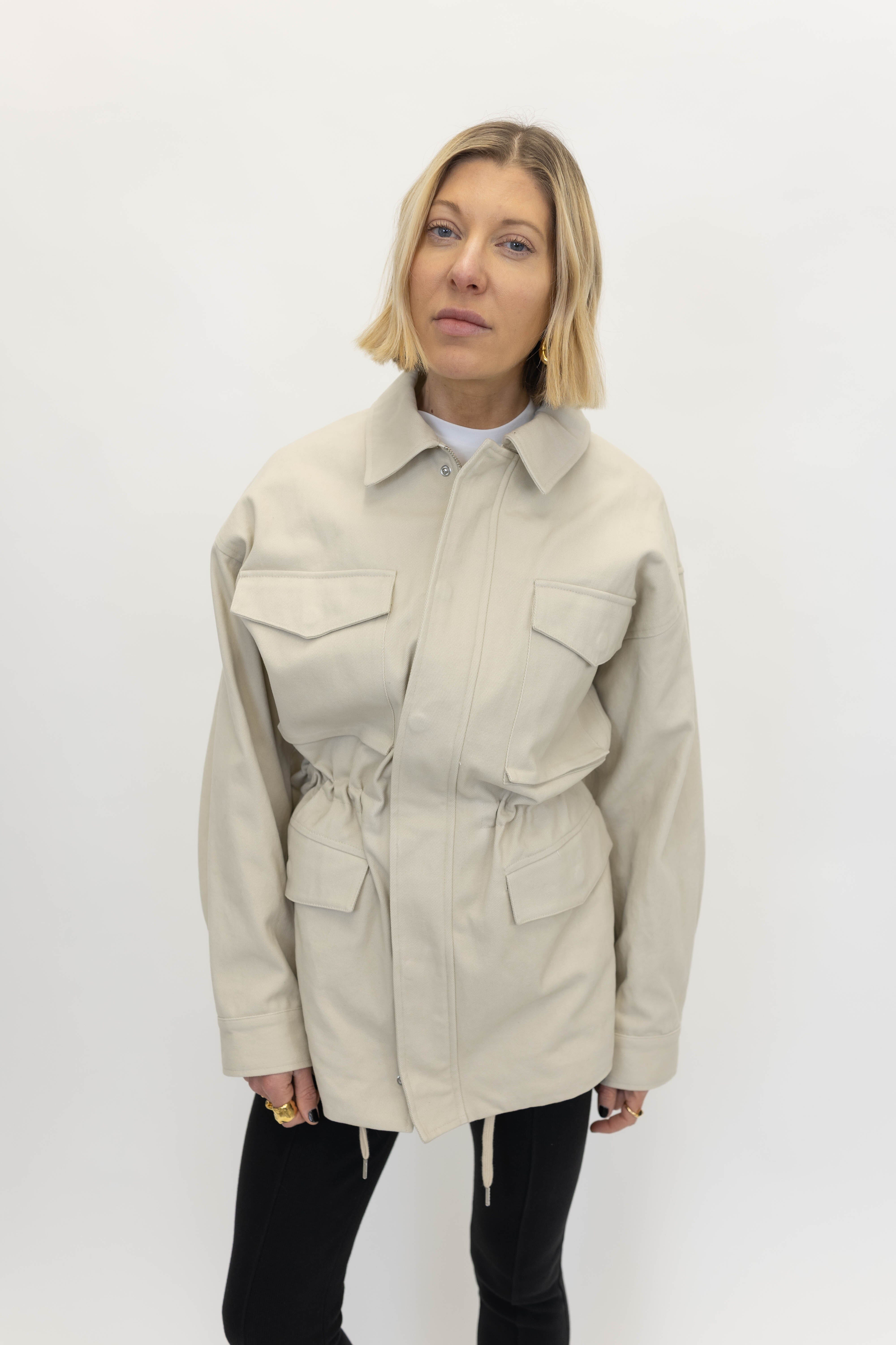 LUCIE JACKET IN STONE JACKET ONE&OTHER 