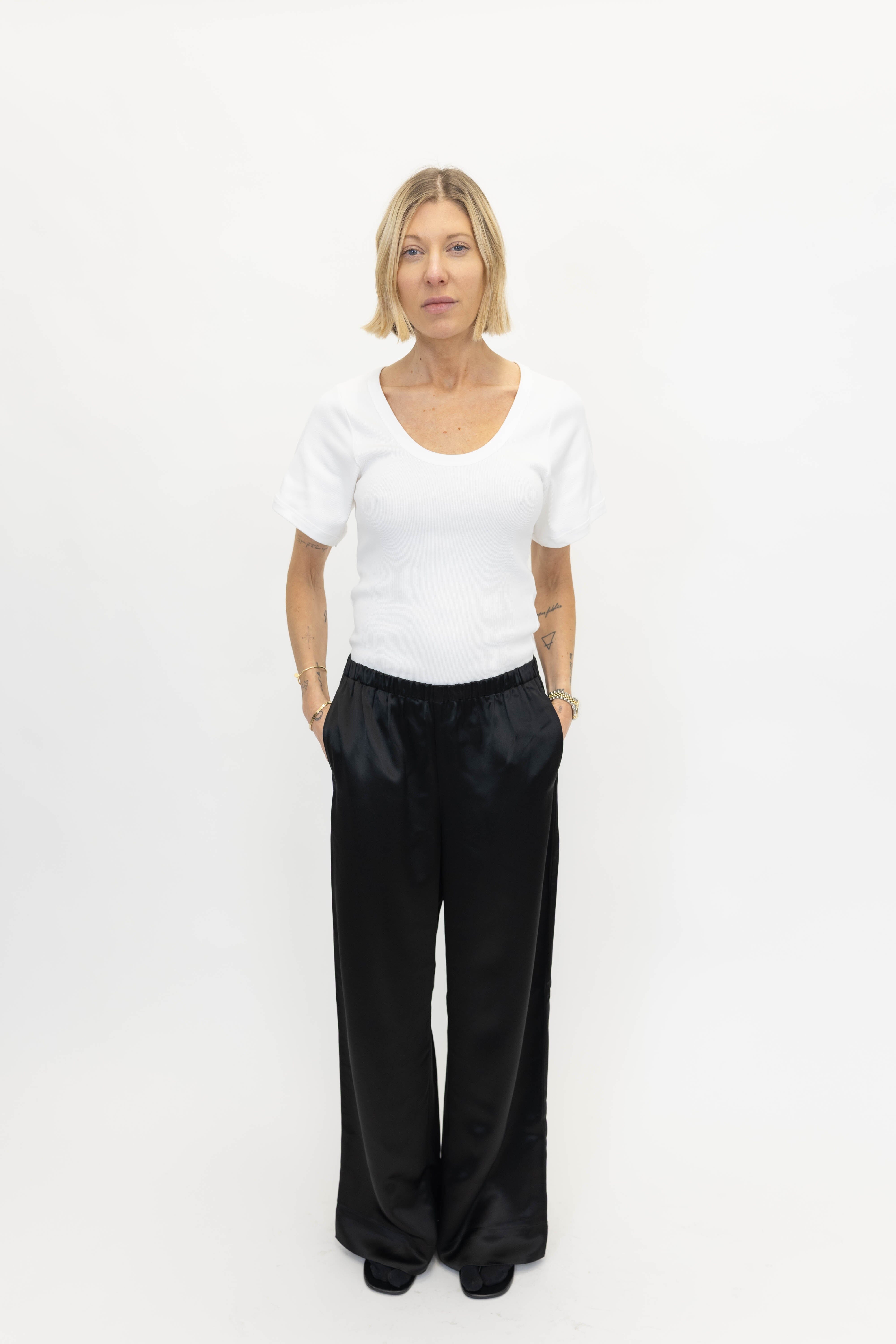 LUNAI T-SHIRT IN WHITE T-SHIRT BY MALENE BIRGER 
