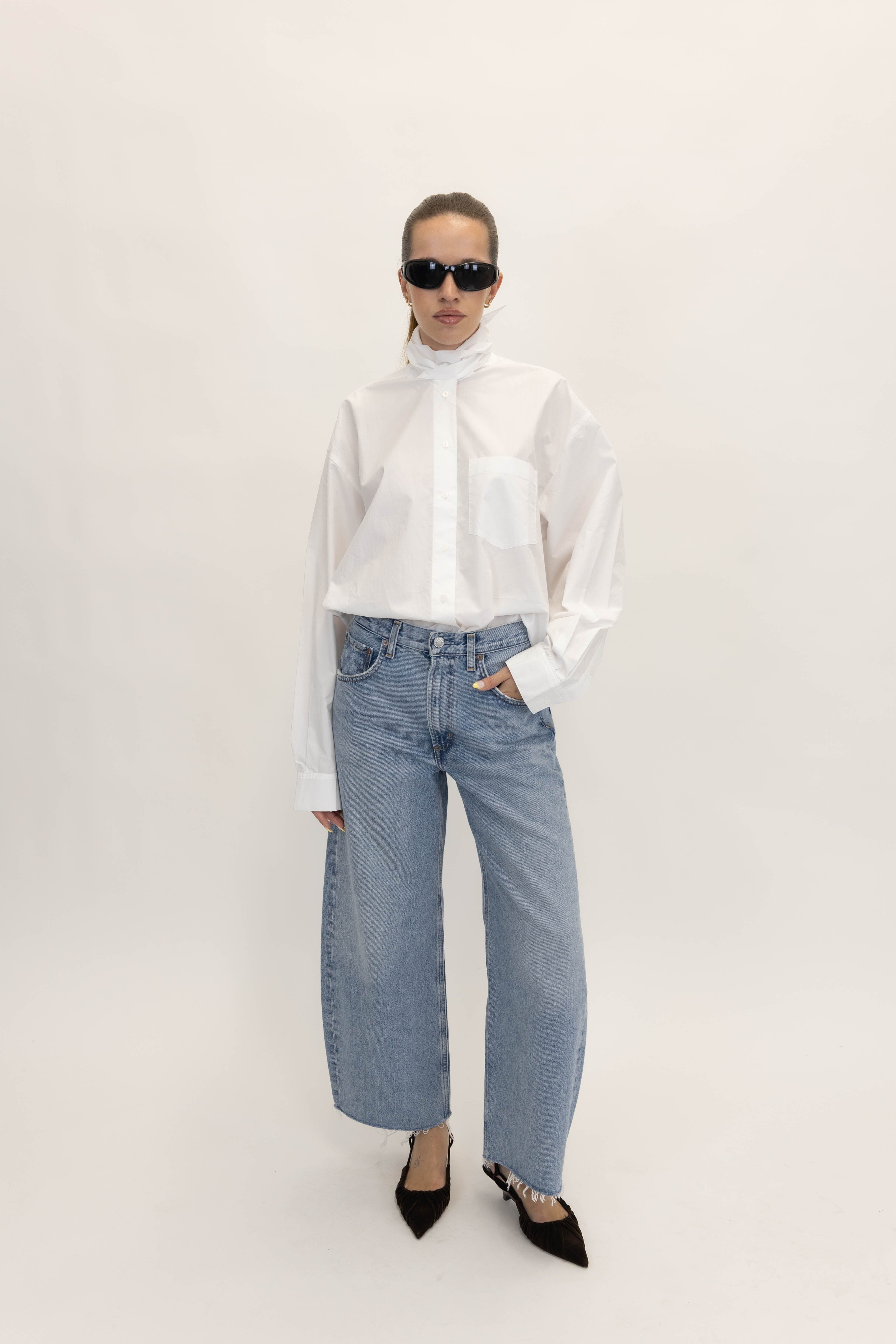LOW CURVE FRAY IN FORCE JEANS AGOLDE 
