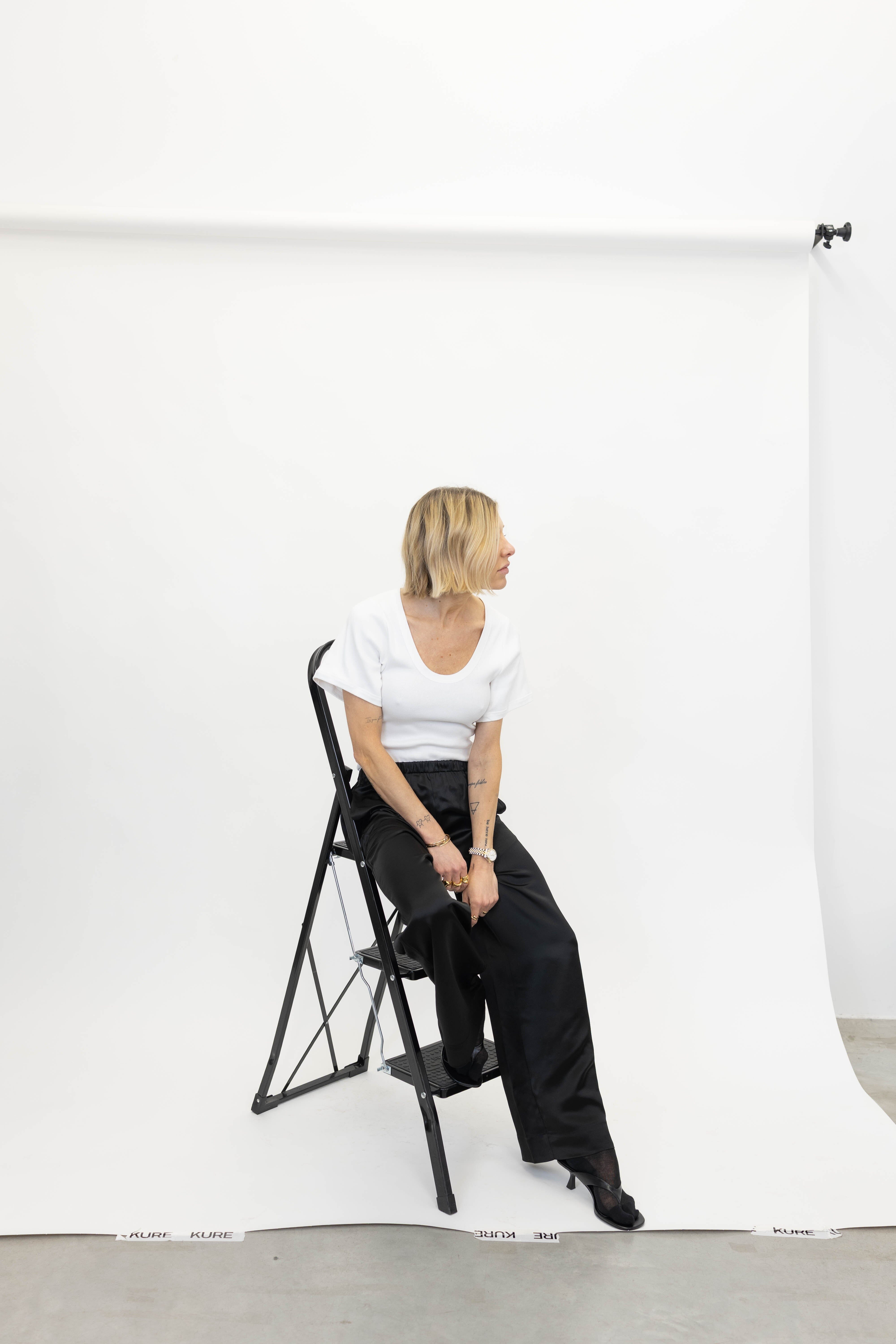 LUNAI T-SHIRT IN WHITE T-SHIRT BY MALENE BIRGER 