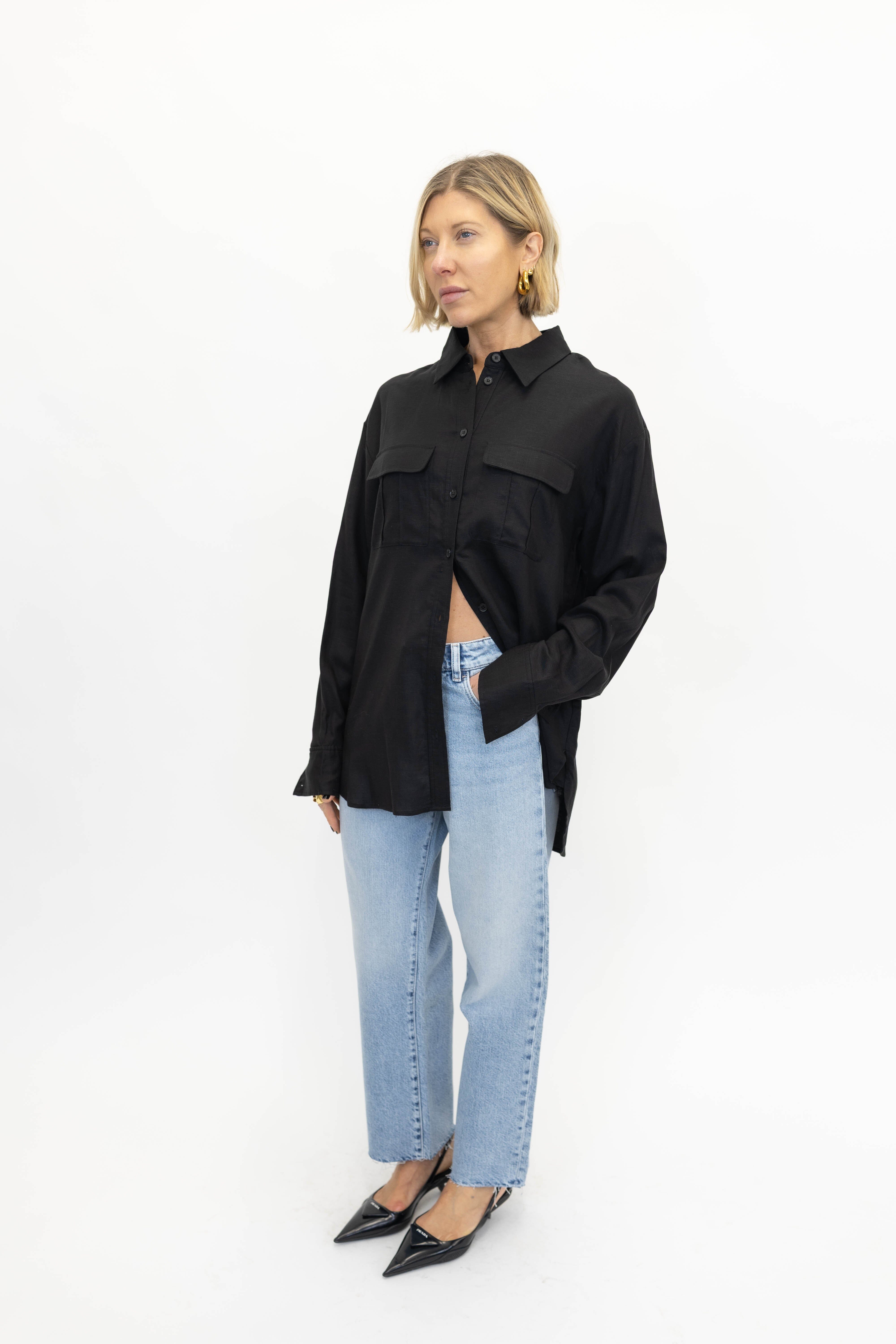 JILL STRAIGHT JEANS IN SKY JEANS ICON DENIM 