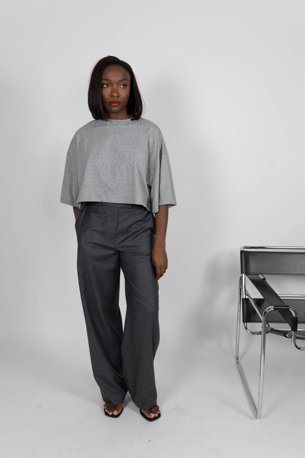 ELI BASIC PADDED T-SHIRT GREY TSHIRT KURE 