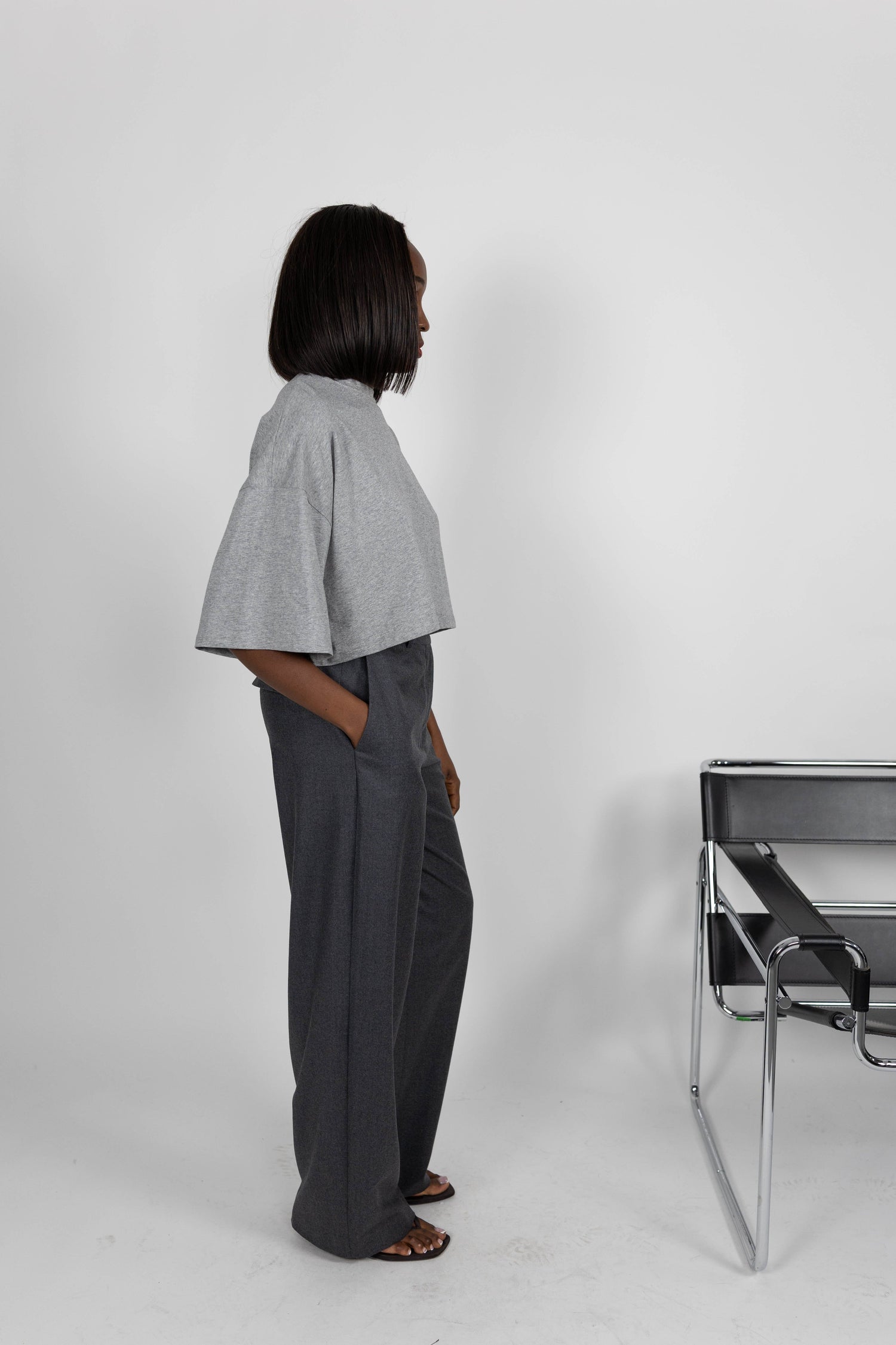 ELI BASIC PADDED T-SHIRT GREY TSHIRT KURE 