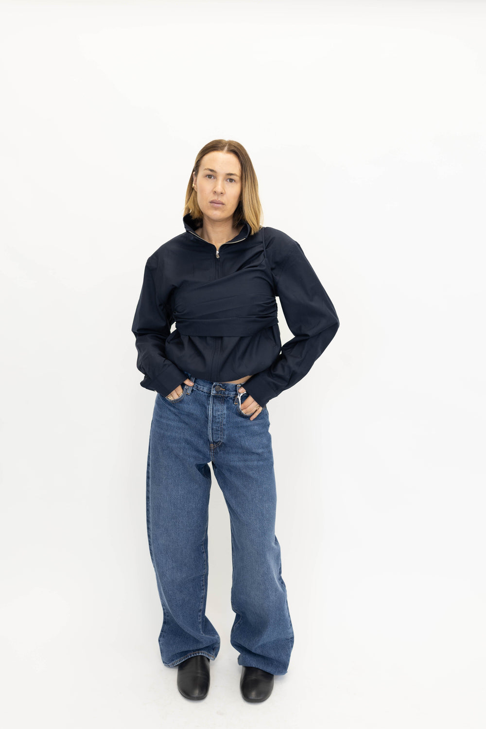 BOMBER TOP SET IN NAVY BOMBER LA PISCINE 