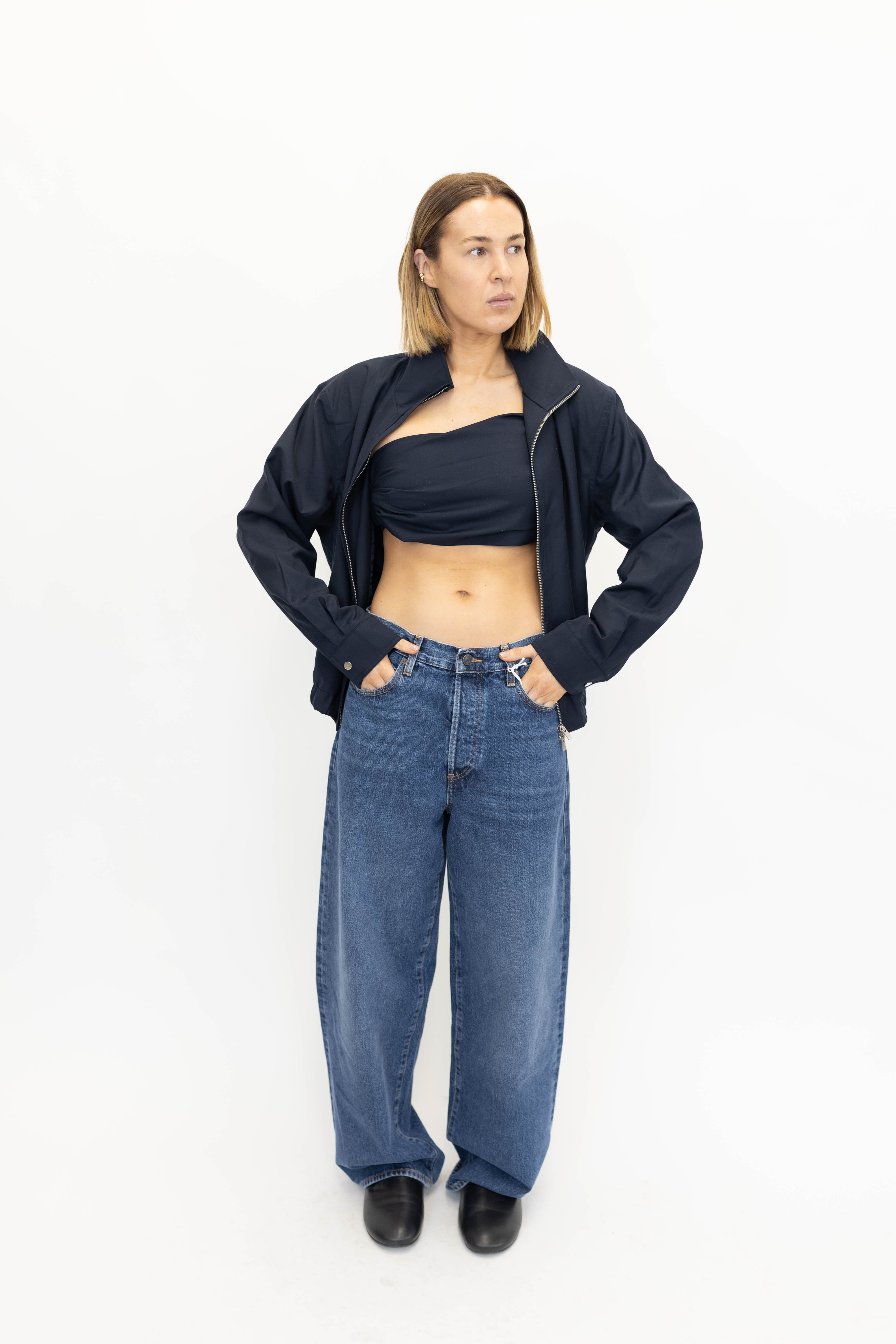 BOMBER TOP SET IN NAVY BOMBER LA PISCINE 