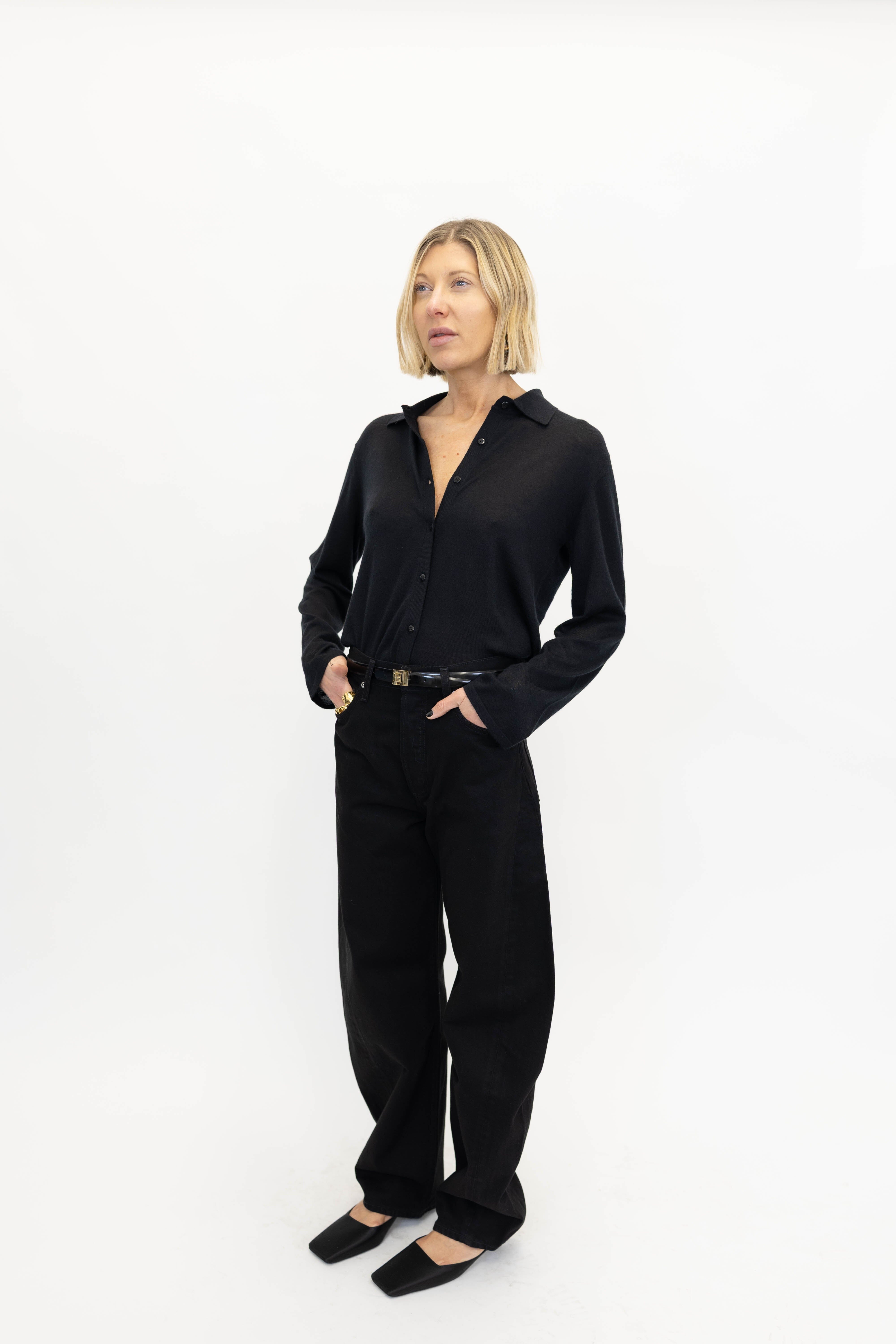 LUNA HIGH RISE PIECED TAPER IN COVER JEANS AGOLDE 