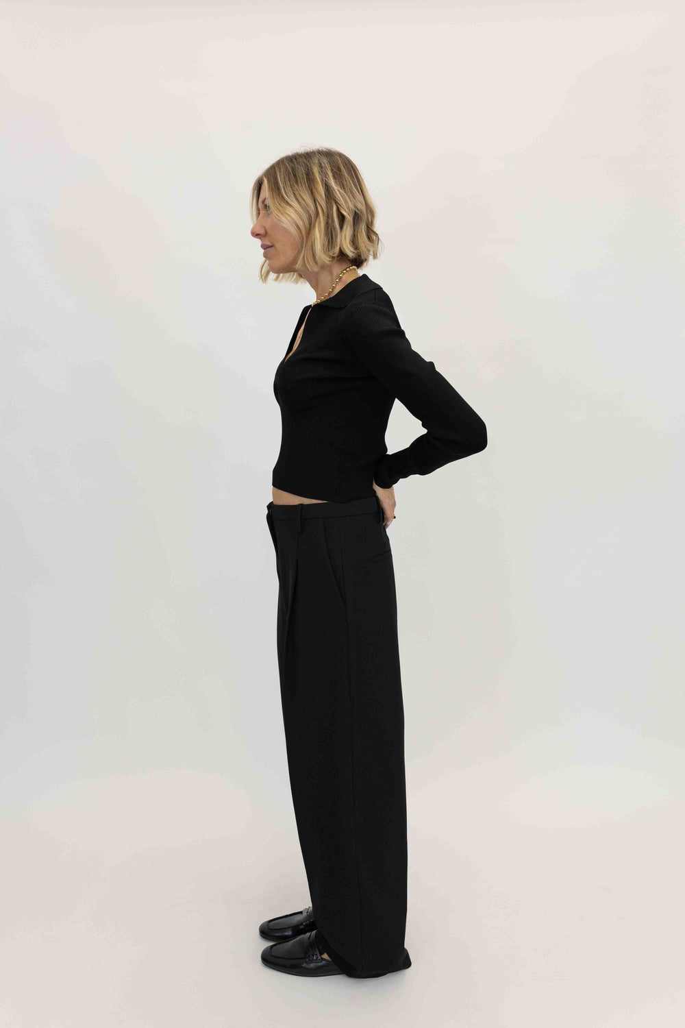 ELSA WIDE LEG PANTS IN BLACK PANTS BY MALENE BIRGER 