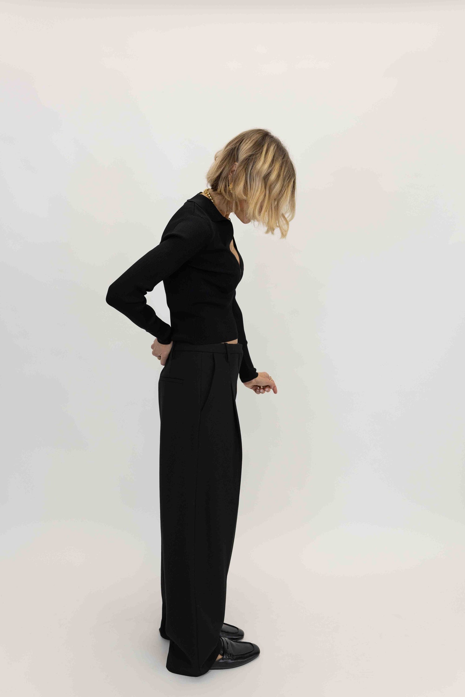 ELSA WIDE LEG PANTS IN BLACK PANTS BY MALENE BIRGER 